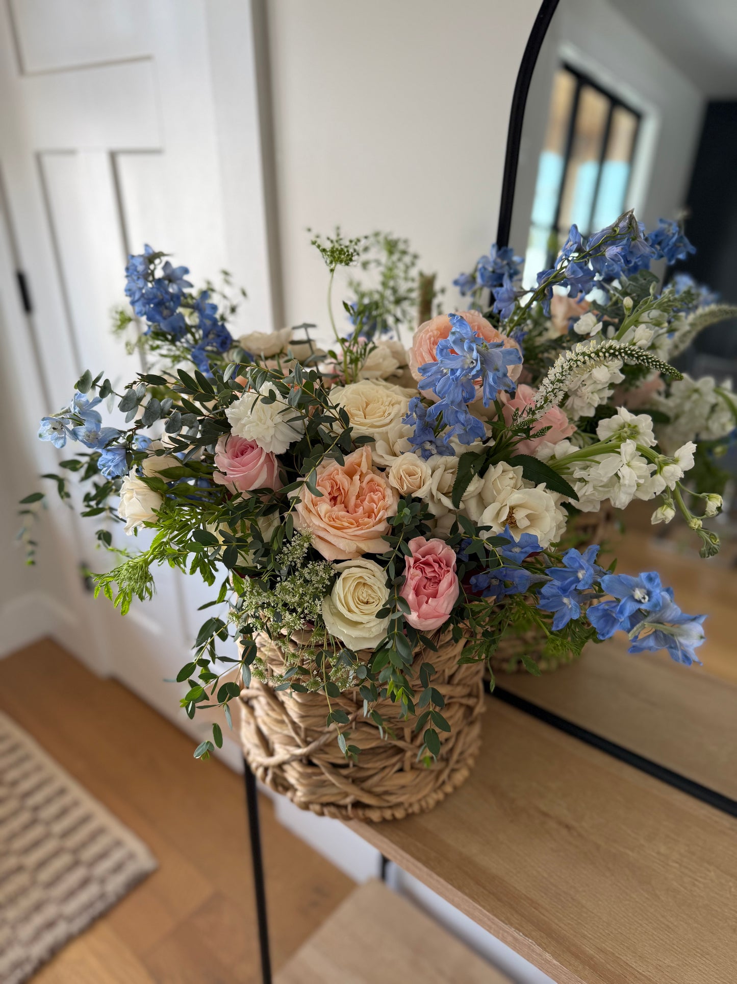 Bluebell & Blush Basket