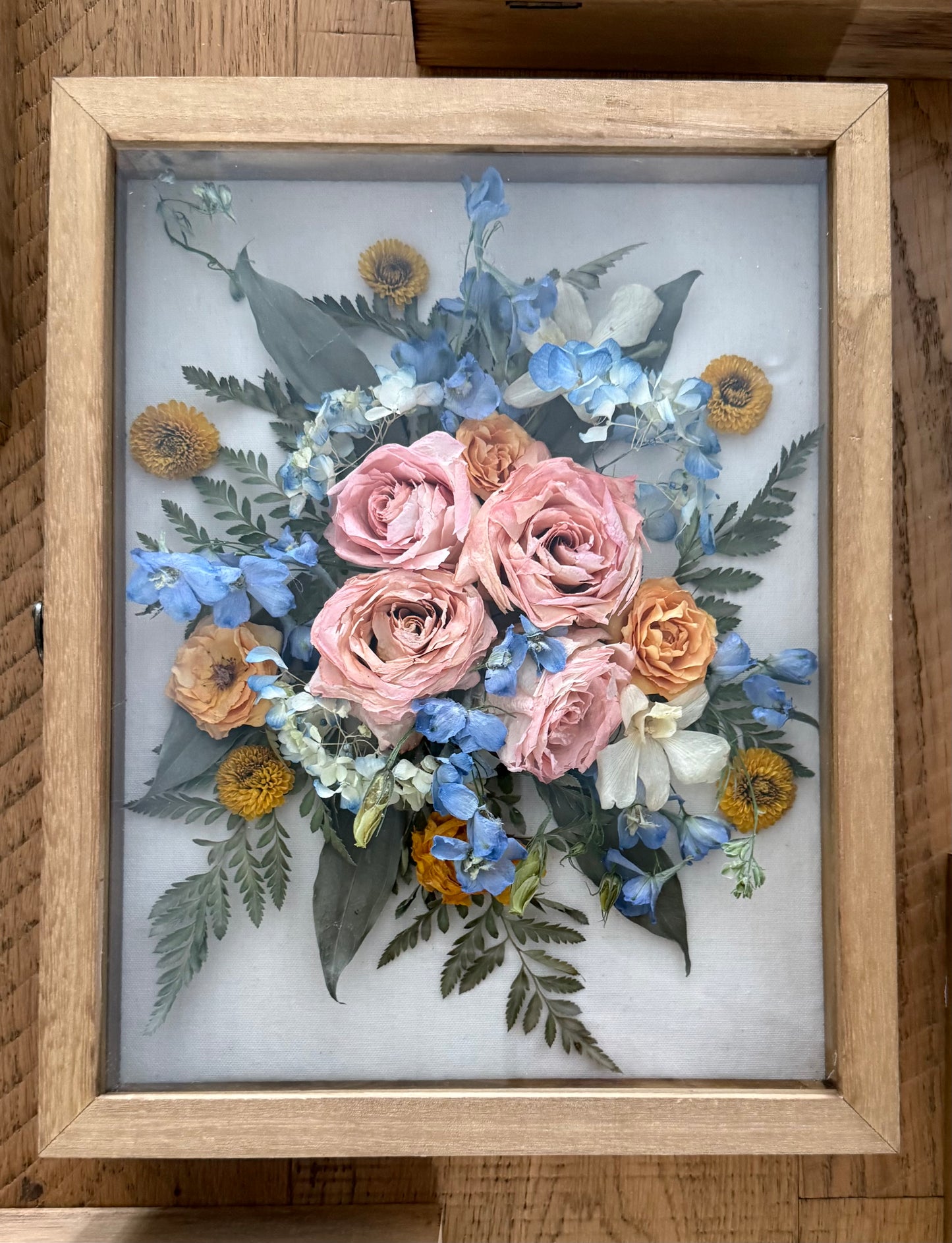 Bouquet Preservation - White Shadow Box