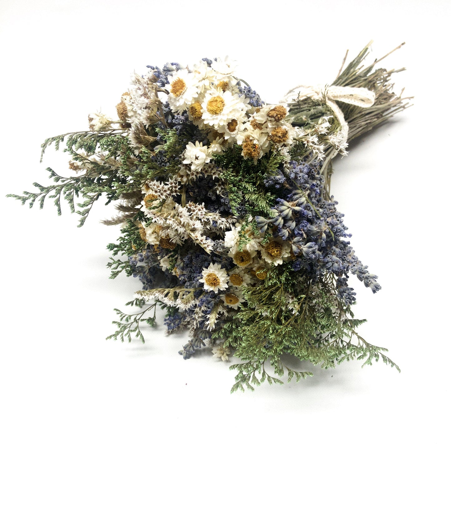 Wedding Bouquet, Fall Decor, Throw bouquet, Lavender, Ammobium, Green Caspia, German Statice, House Decoration, Dried Flowers, Natural