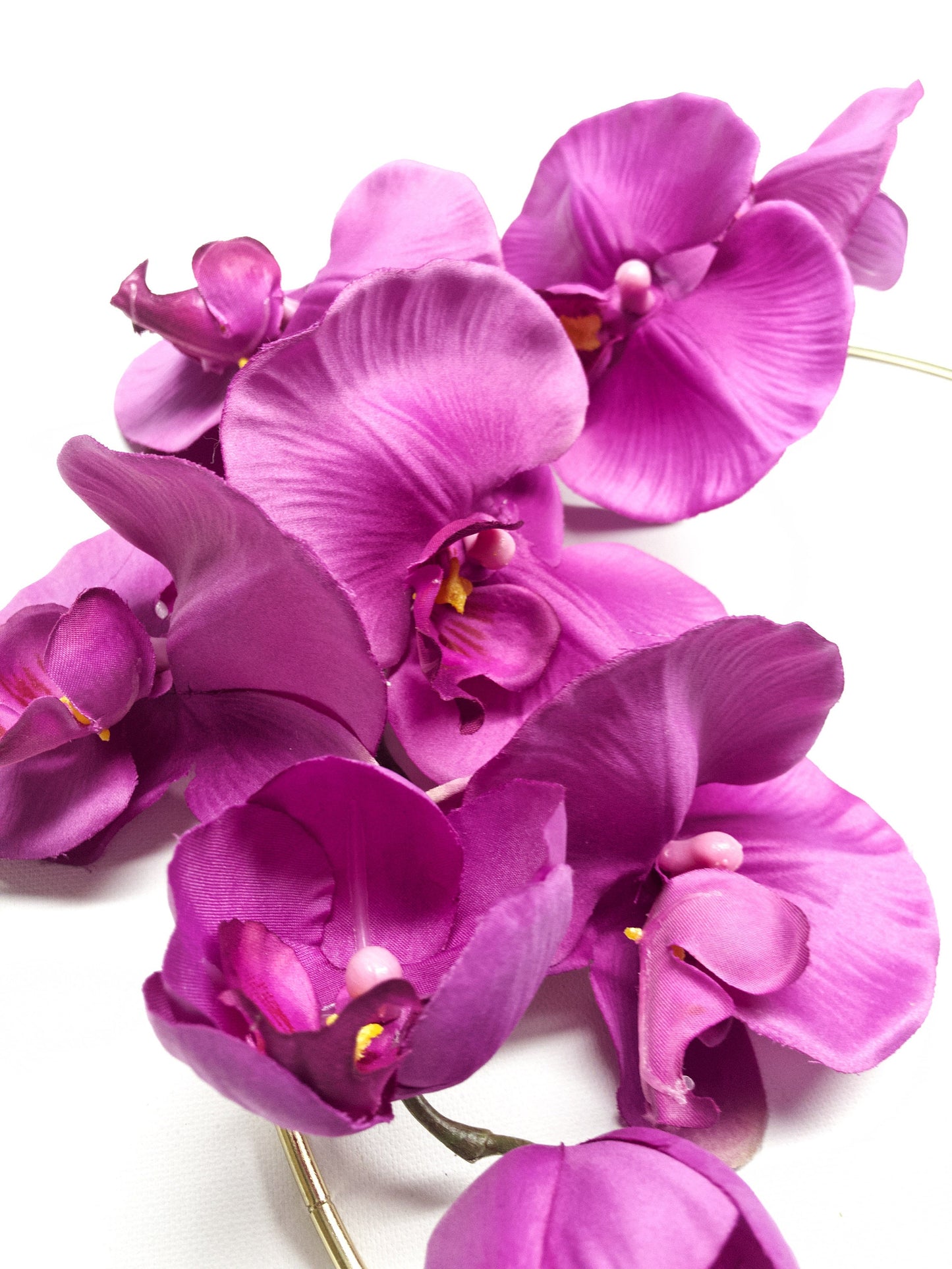 Metal Ring Wreath, Orchid, #104, Purple, Gold, Spring, Purple, Summer, Modern, Wall, Nursery, Hoop, Door, Indoor, Inside, Small, Spring