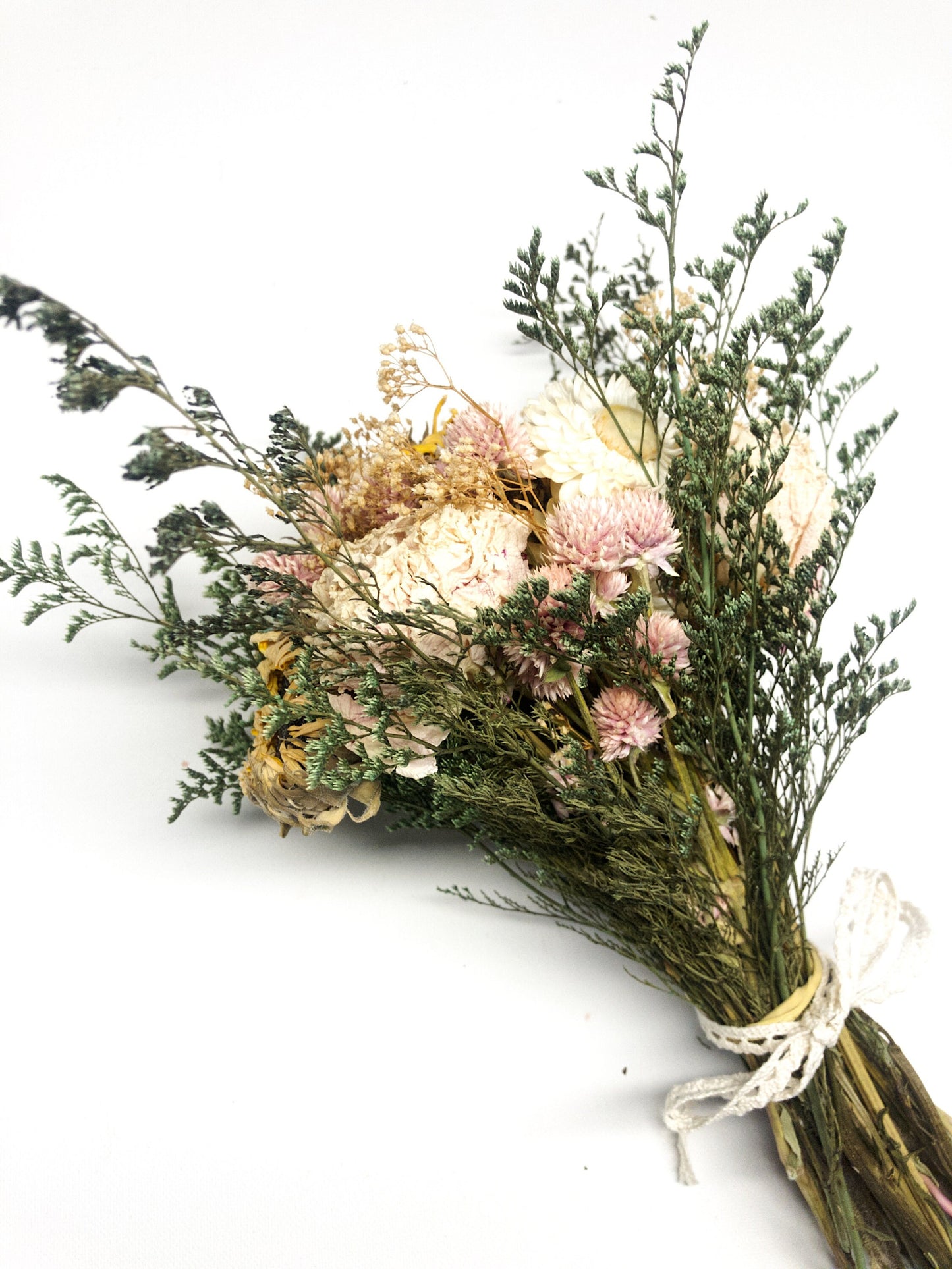 Wedding Bouquet, Dried Flowers, Preserved Florals, Strawflowers, Sunflowers, Peonies, Bridal, Globe Amarenth, Spring Bouquet