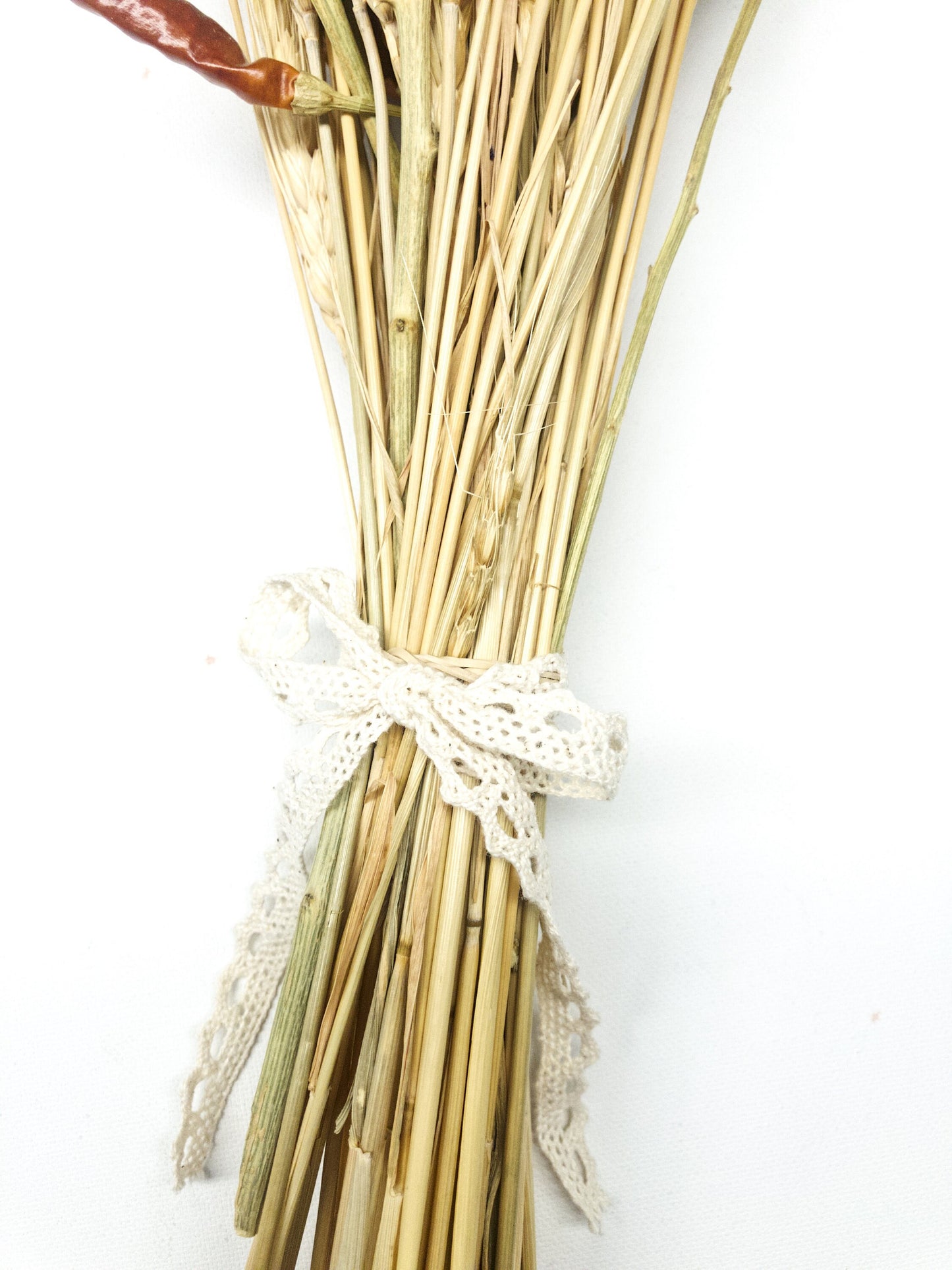 Fall Bouquet, Chili Peppers and Wheat Bouquet, Dried flower, Blonde Wheat, Chiles, Wedding, Bridal, Fall, Rustic, Country, Summer Home Decor