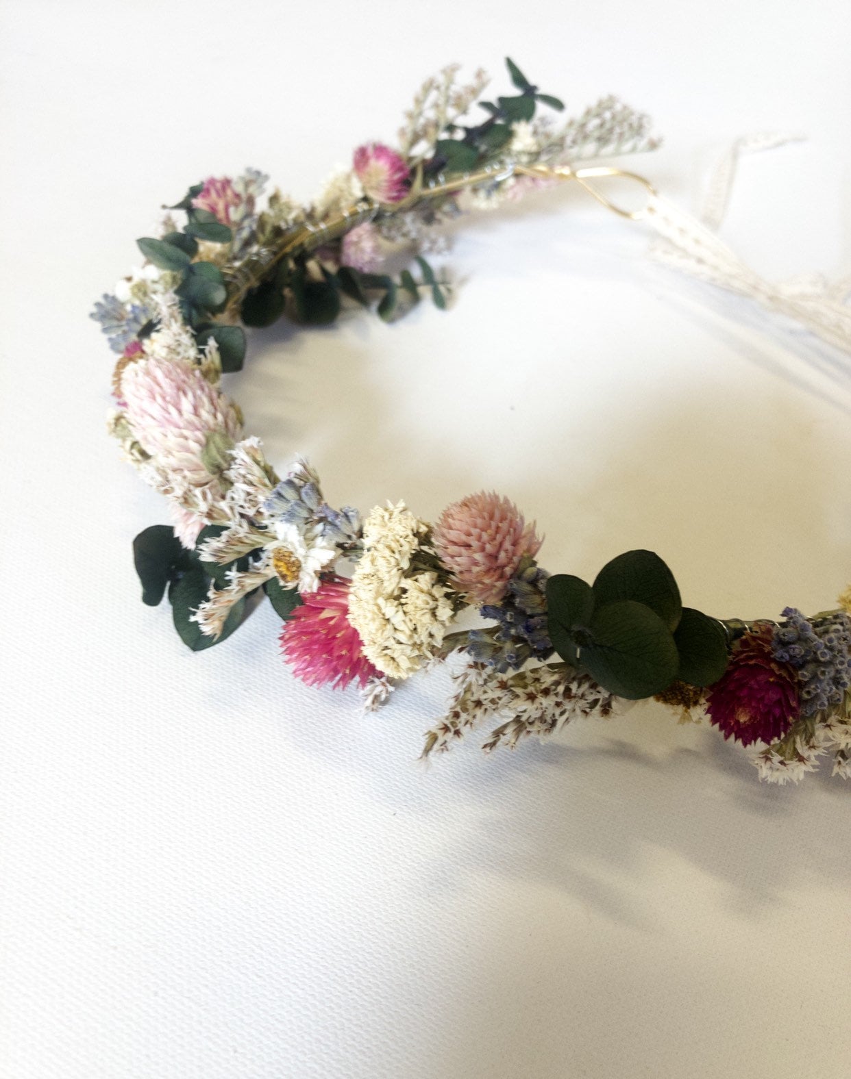 Wedding Head Wreath, Crown, Hoop, Wall Wreath, Halo, Boho, Wild Flower, Floral, Dried Flowers, Simple, Rustic, Preserved, Whimsical, Forest