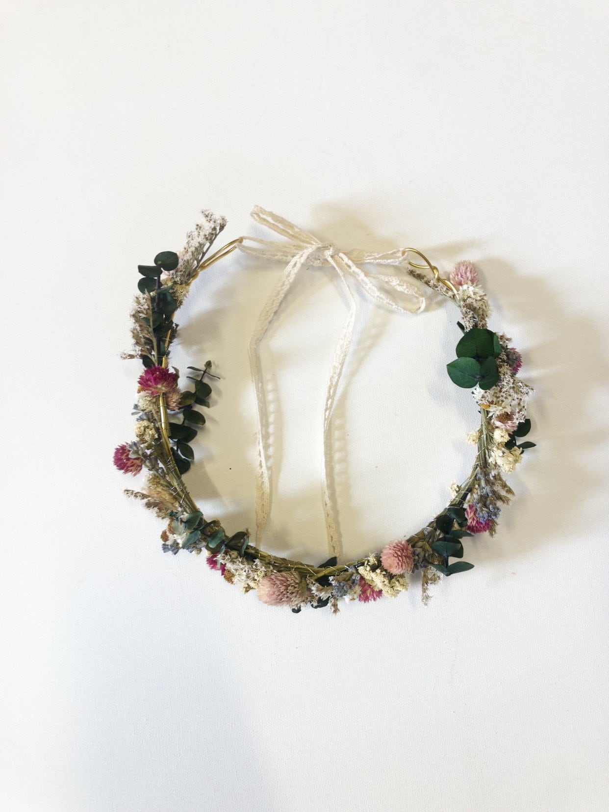 Wedding Head Wreath, Crown, Hoop, Wall Wreath, Halo, Boho, Wild Flower, Floral, Dried Flowers, Simple, Rustic, Preserved, Whimsical, Forest