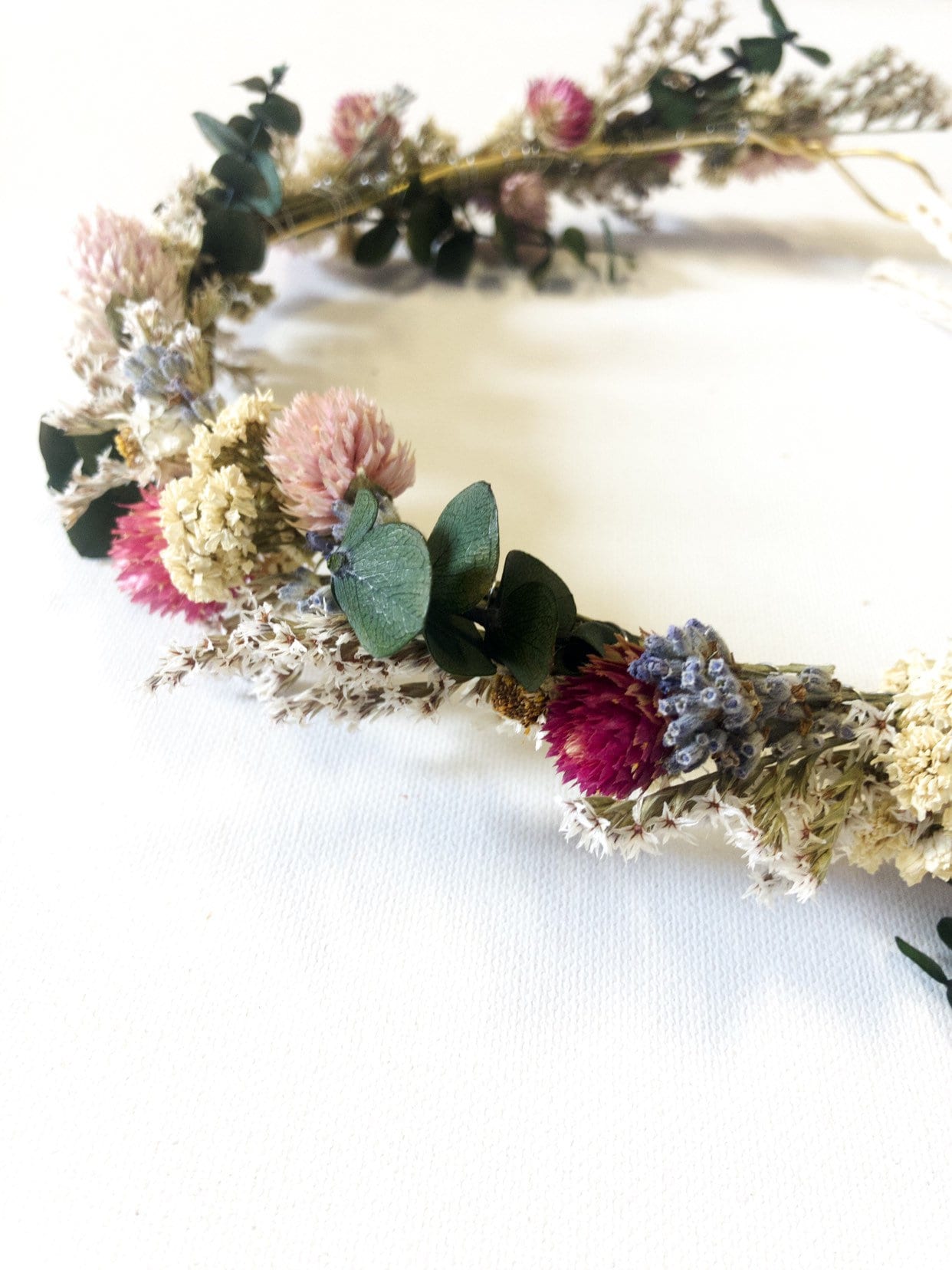 Wedding Head Wreath, Crown, Hoop, Wall Wreath, Halo, Boho, Wild Flower, Floral, Dried Flowers, Simple, Rustic, Preserved, Whimsical, Forest