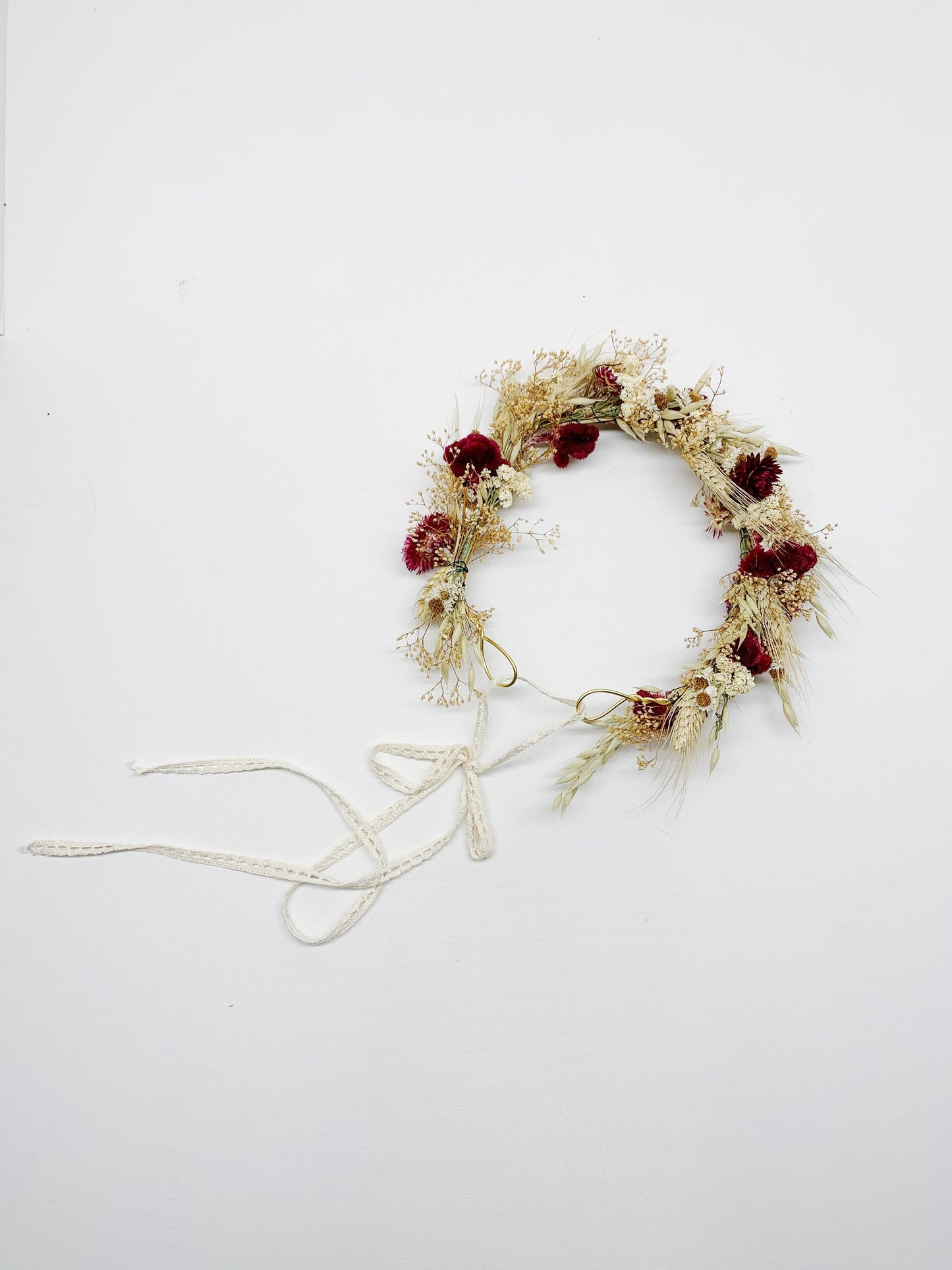 Head Wreath, natural flowers, dried flowers, head band, decoration, head crown, centerpiece, preserved flowers, wheat, photoshoot decor, wed