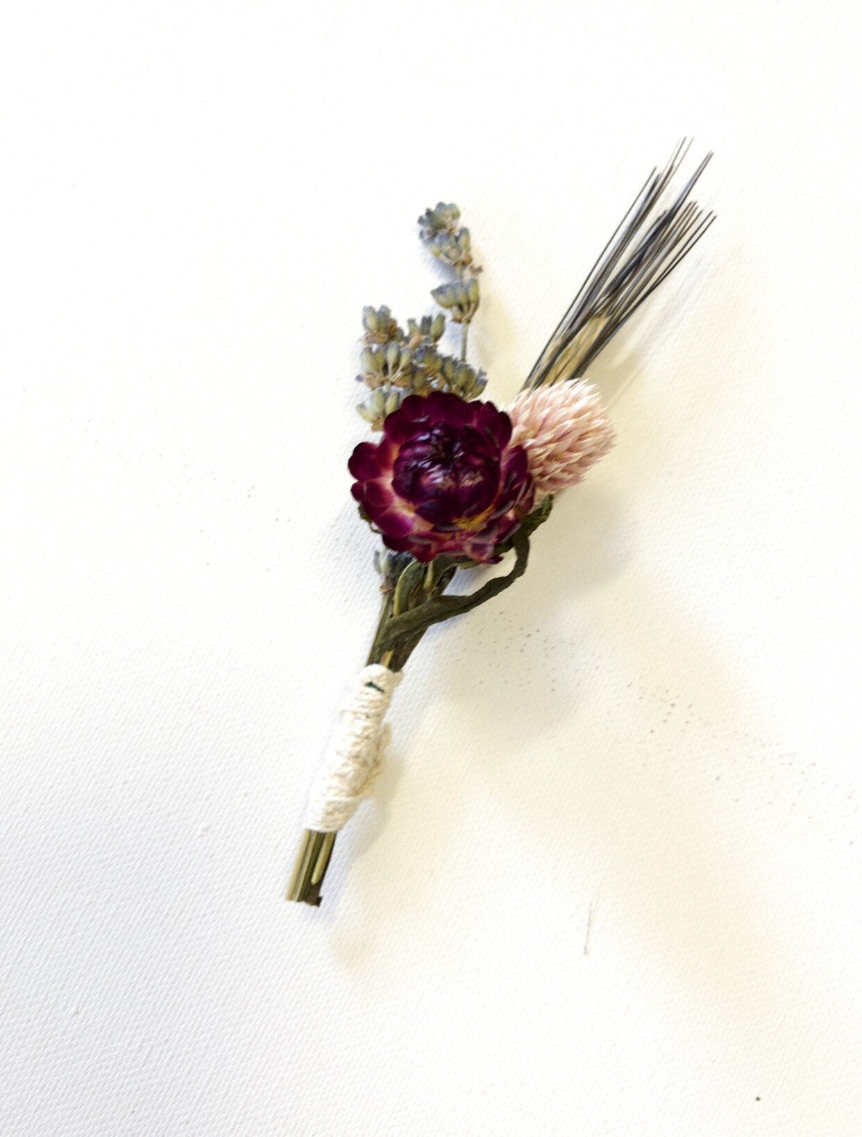Wedding Bouquet, Floral Bouquet, Dried Flowers, Preserved Flowers, Ammobium, Globe Amaranth, Lavender, Wheat, Caspia, Strawflower, Bridal