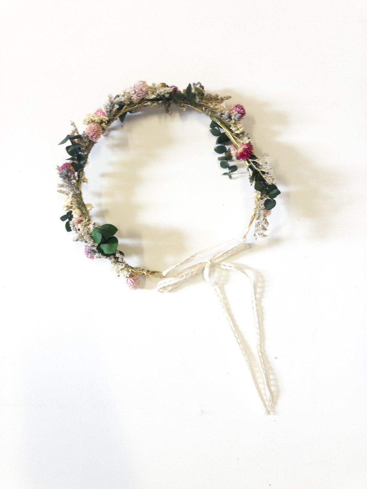 Wedding Head Wreath, Crown, Hoop, Wall Wreath, Halo, Boho, Wild Flower, Floral, Dried Flowers, Simple, Rustic, Preserved, Whimsical, Forest