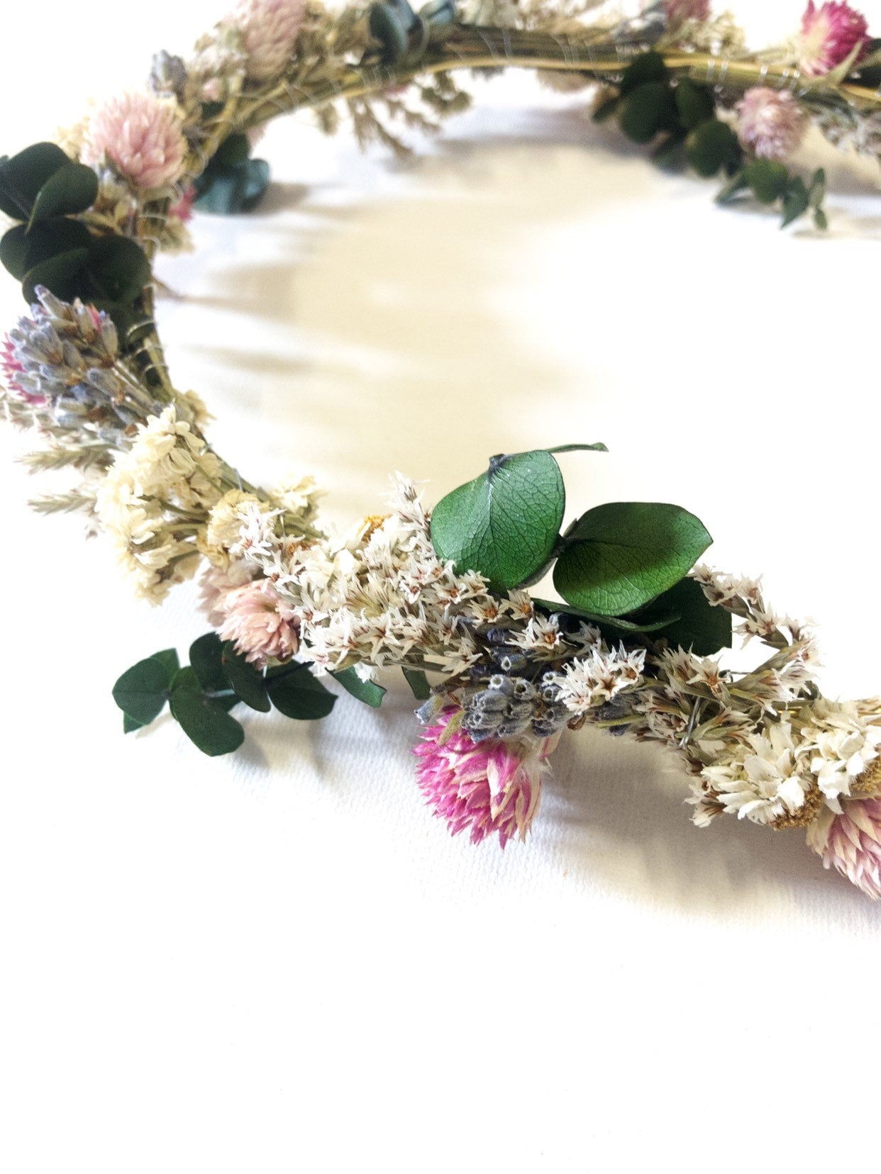 Wedding Head Wreath, Crown, Hoop, Wall Wreath, Halo, Boho, Wild Flower, Floral, Dried Flowers, Simple, Rustic, Preserved, Whimsical, Forest