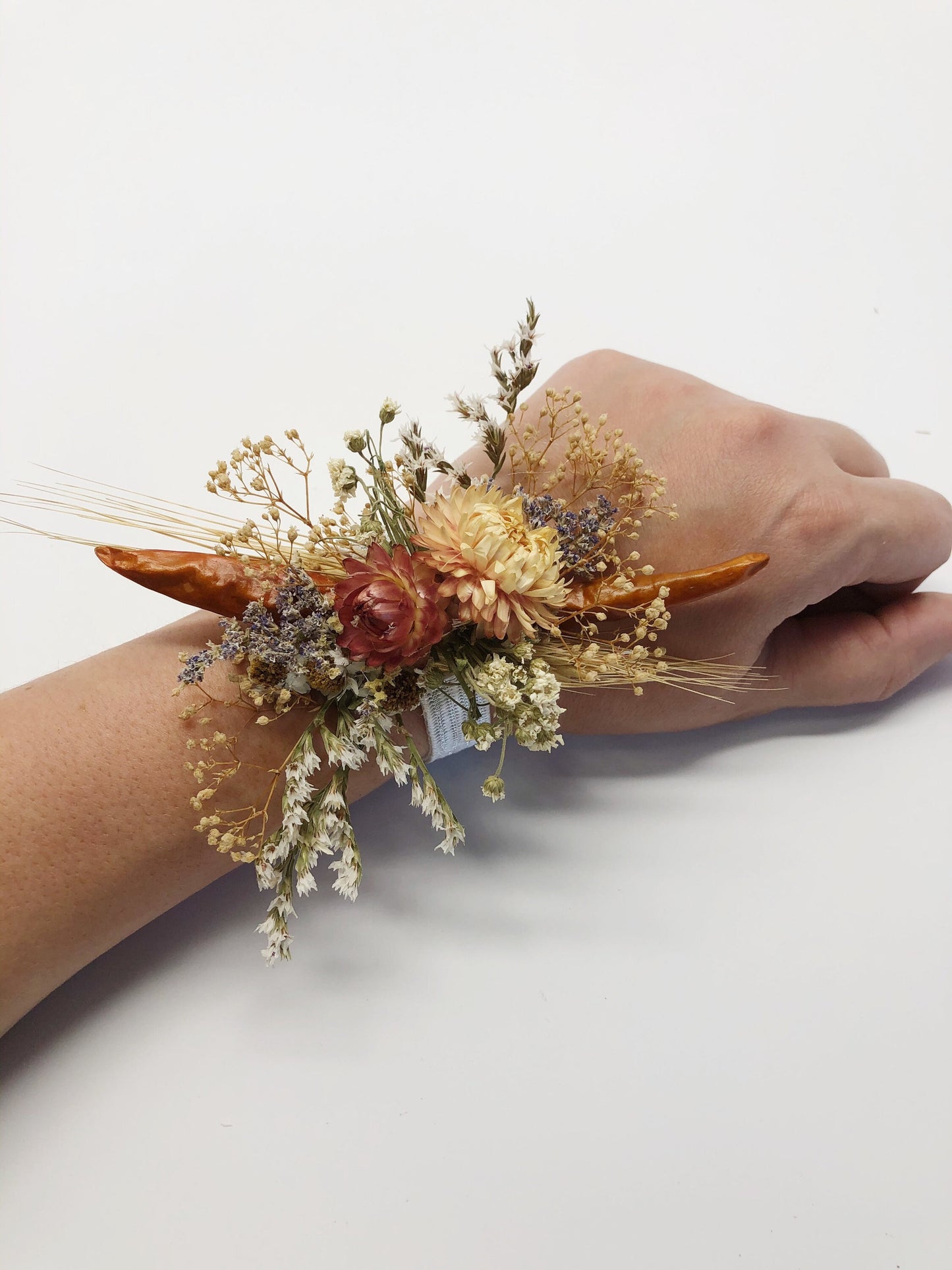 Fall Bouquet, Chili Peppers and Wheat Bouquet, Dried flowers, Black Bearded, Blonde Wheat, Chiles, Wedding, Bridal, Fall, Rustic, Country