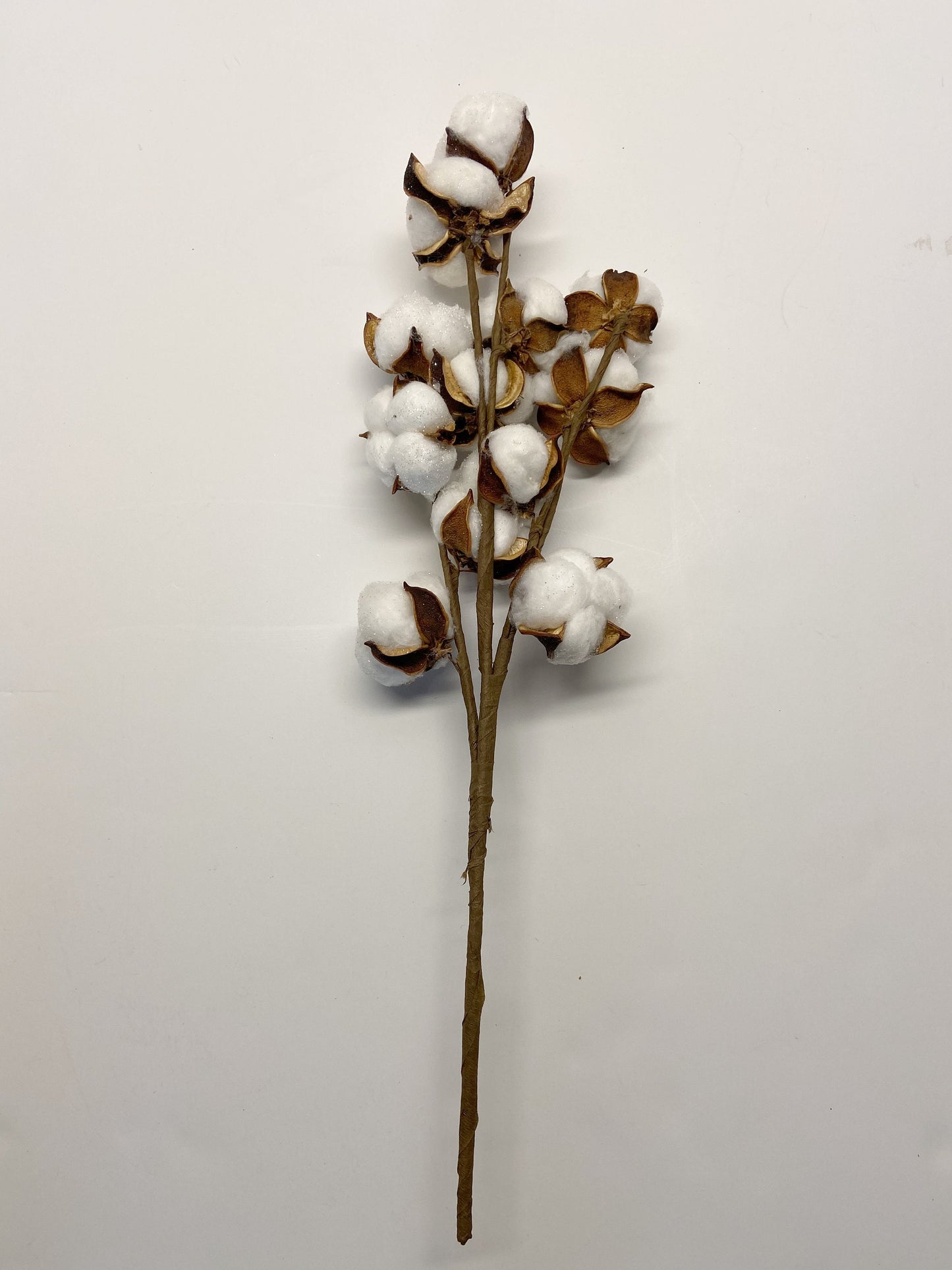 13" 18" 31" Cotton Stem Bunch – White Cotton Balls, Branches for Wedding, Rustic Décor, DIY Floral Arrangements, Farmhouse Style, Anniversary Flowers