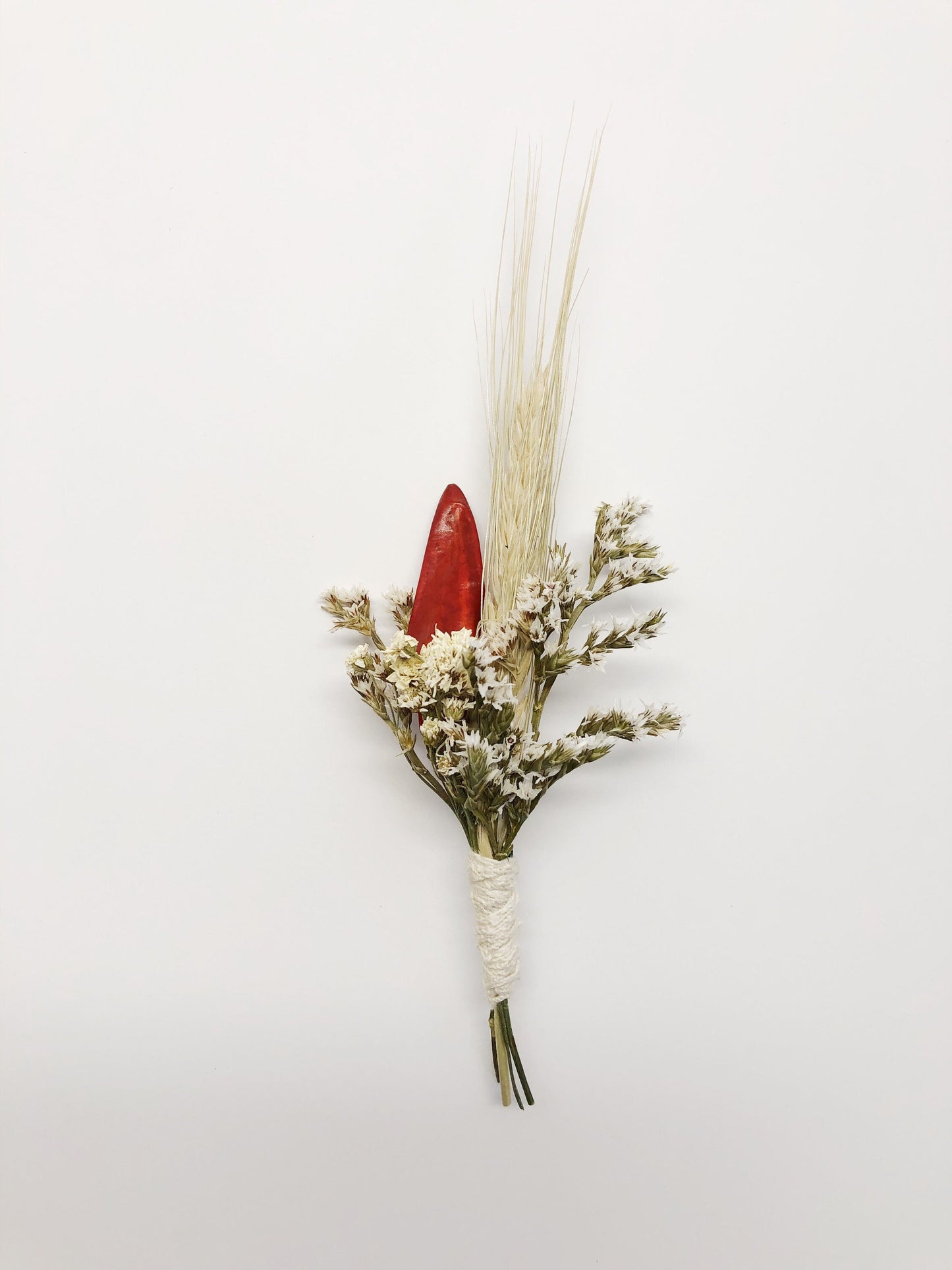 Fall Bouquet, Chili Peppers and Wheat Bouquet, Dried flowers, Black Bearded, Blonde Wheat, Chiles, Wedding, Bridal, Fall, Rustic, Country