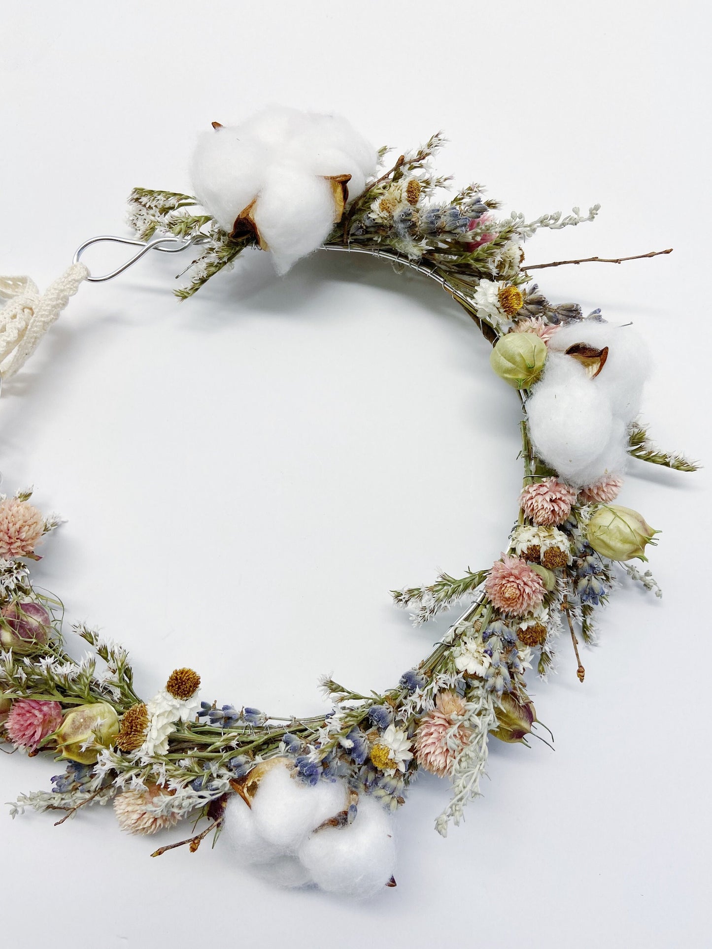 Head Wreath, natural flowers, dried , head band, head decoration, centerpiece, Wedding decor, wheat, photoshoot decor, wedding