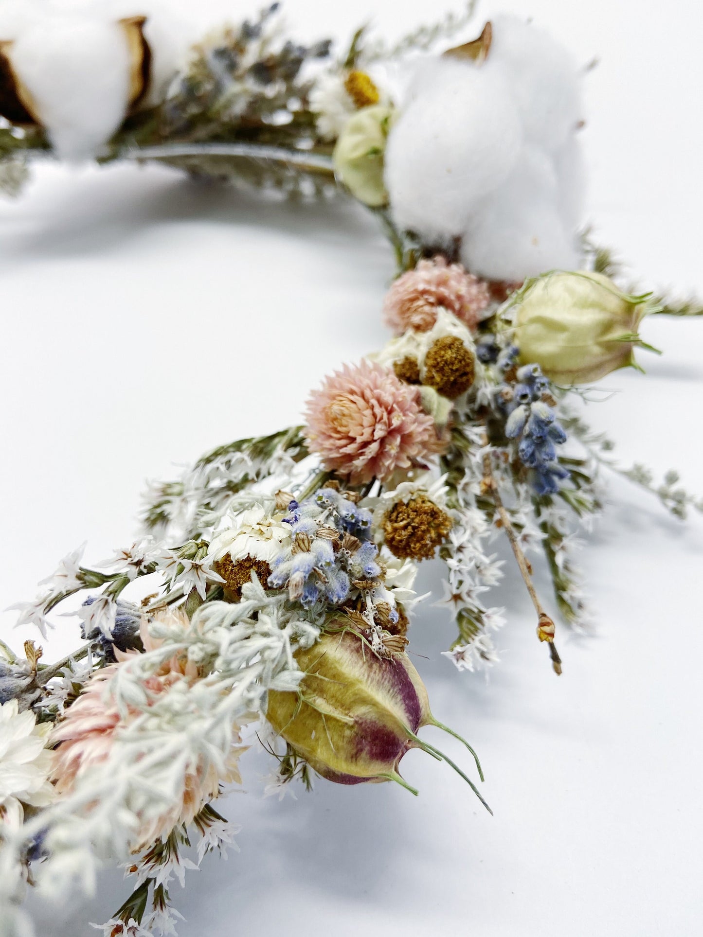Head Wreath, natural flowers, dried , head band, head decoration, centerpiece, Wedding decor, wheat, photoshoot decor, wedding