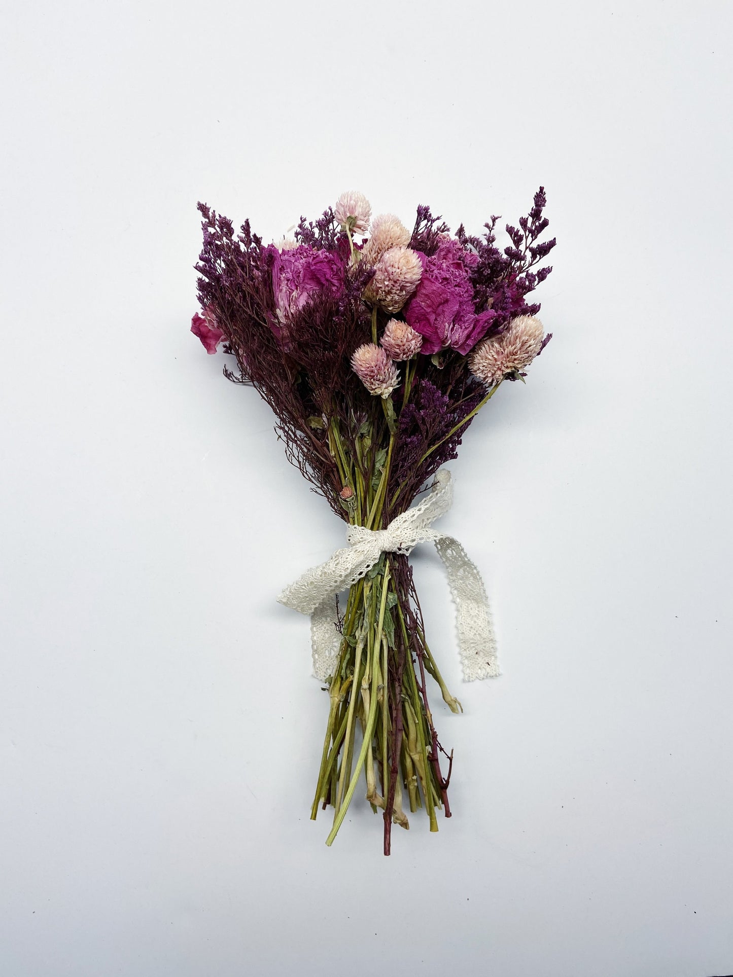 Wedding Bouquet, Preserved Flowers, Dried Floral, Throw Bouquet, Peonies, Pink, Purple, Home Decor, burgundy, Caspia, Globe Amaranth