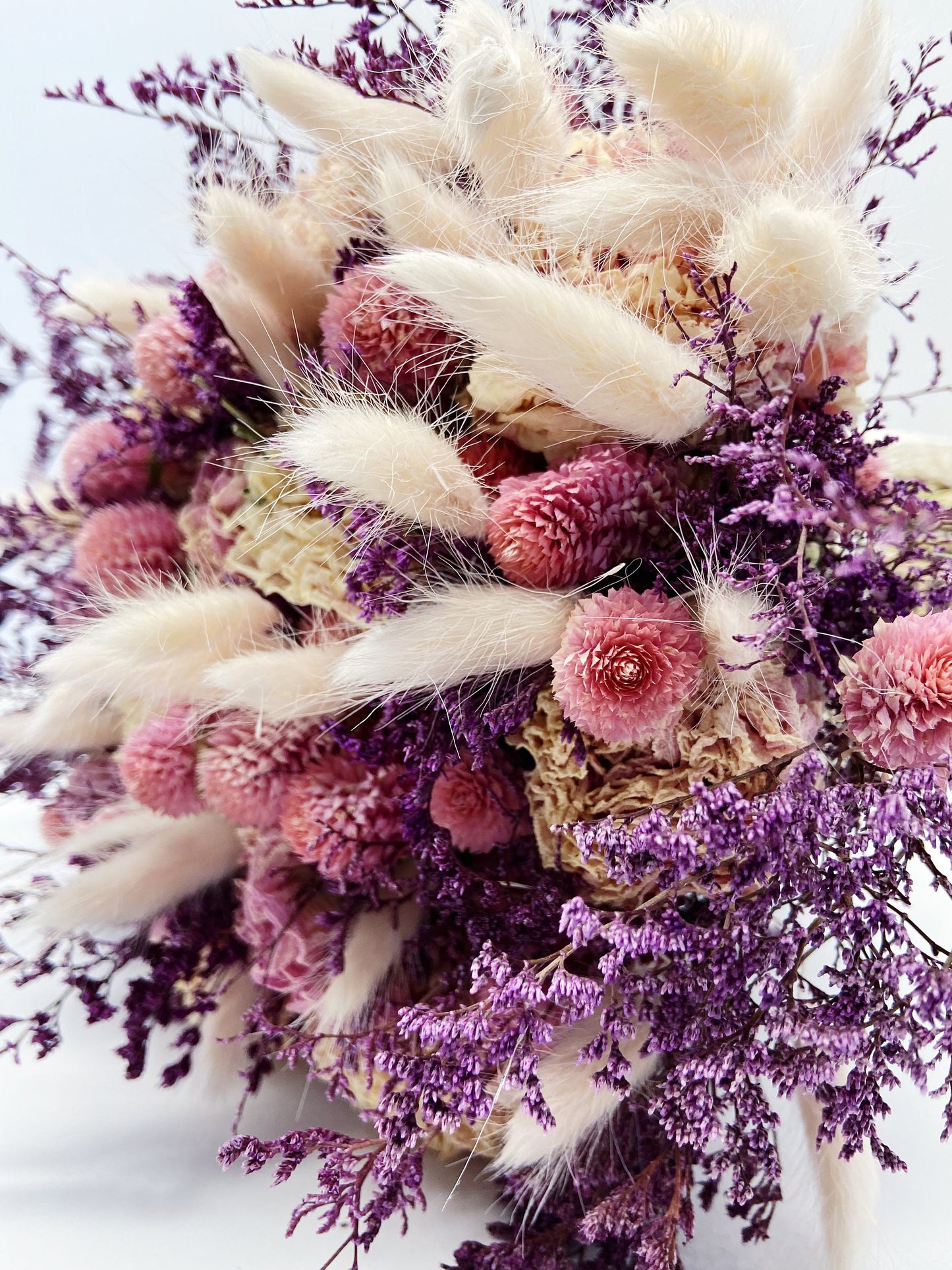 Wedding Bouquet, throw bouquet, home decoration, Peony, Pink, Purple, bunny tails, pink, burgundy, Caspia