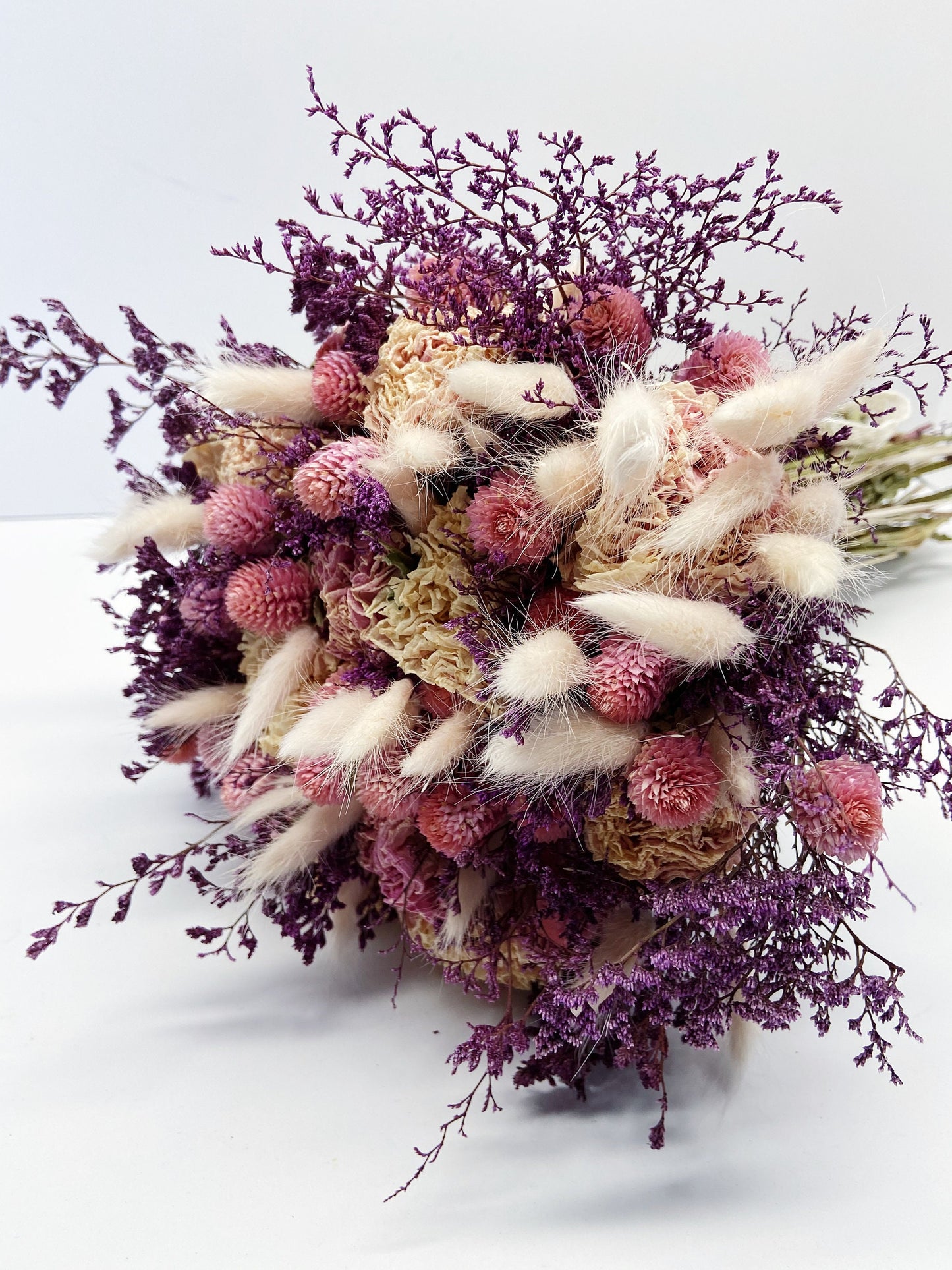Wedding Bouquet, throw bouquet, home decoration, Peony, Pink, Purple, bunny tails, pink, burgundy, Caspia