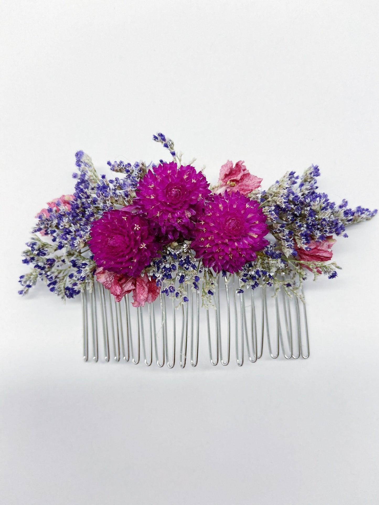 Hair Comb, Dried flowers, preserved flowers, floral comb, hair clip, hair accessories, wedding accessory, simple, wedding corsage, prom