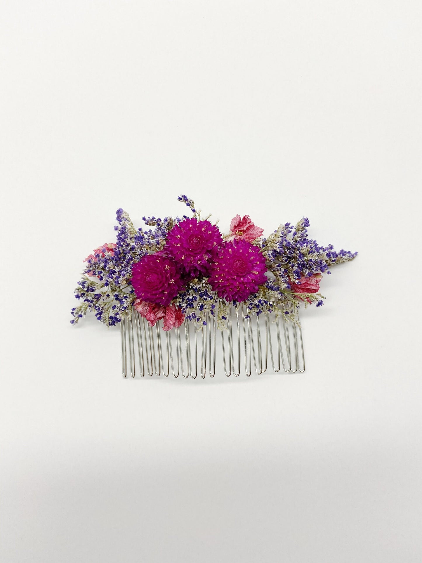 Hair Comb, Dried flowers, preserved flowers, floral comb, hair clip, hair accessories, wedding accessory, simple, wedding corsage, prom