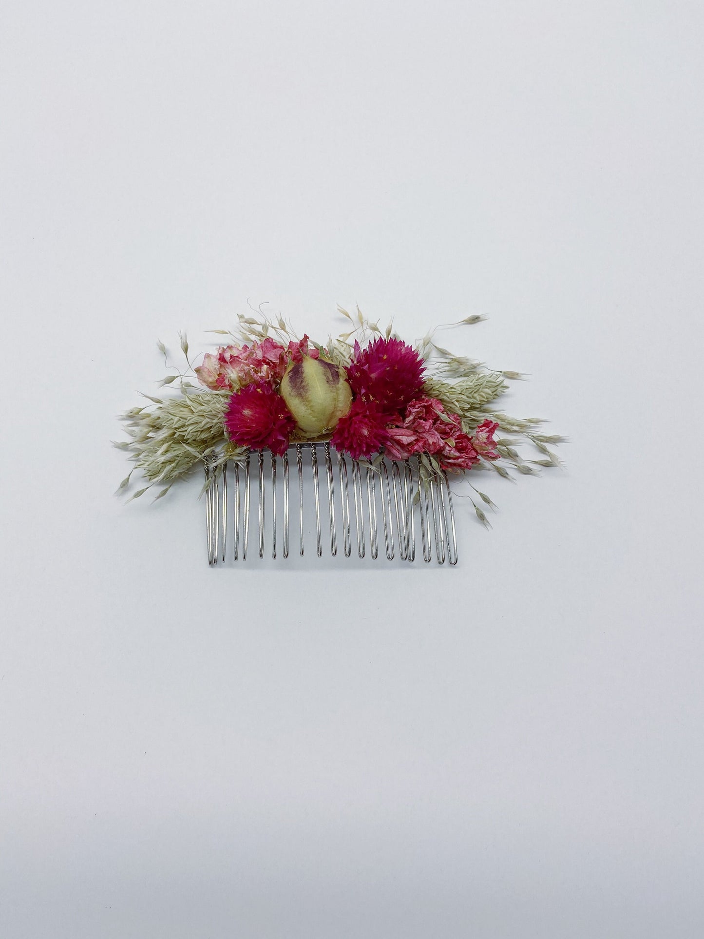 Hair Comb, Dried flowers, preserved flowers, floral comb, hair clip, hair accessories, wedding accessory, simple, wedding corsage, prom