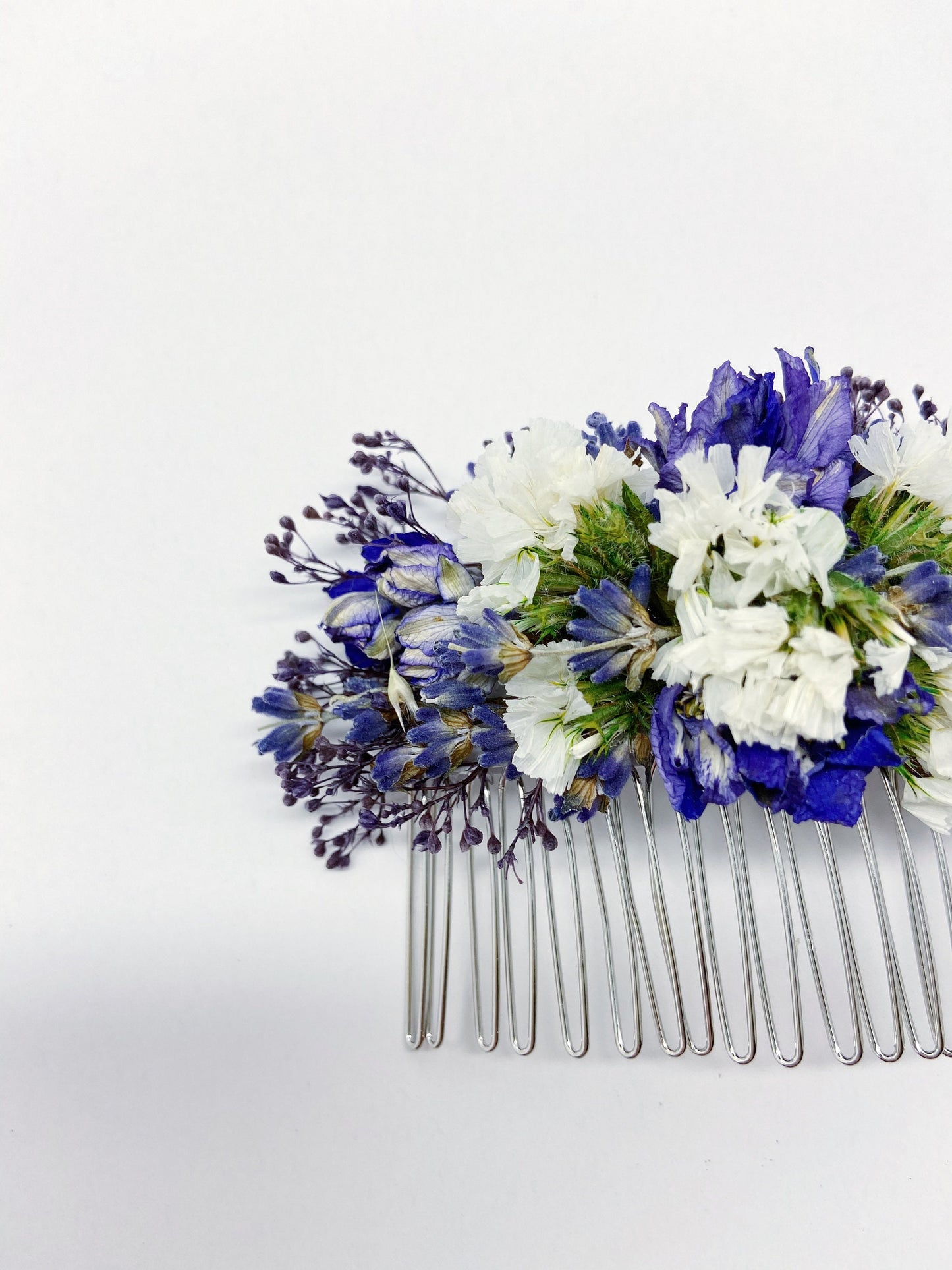 Hair Comb, Dried flowers, preserved flowers, floral comb, hair clip, hair accessories, wedding accessory, simple, wedding corsage, prom