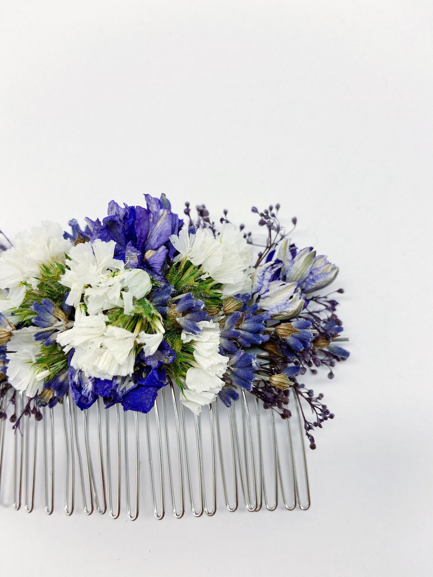 Hair Comb, Dried flowers, preserved flowers, floral comb, hair clip, hair accessories, wedding accessory, simple, wedding corsage, prom