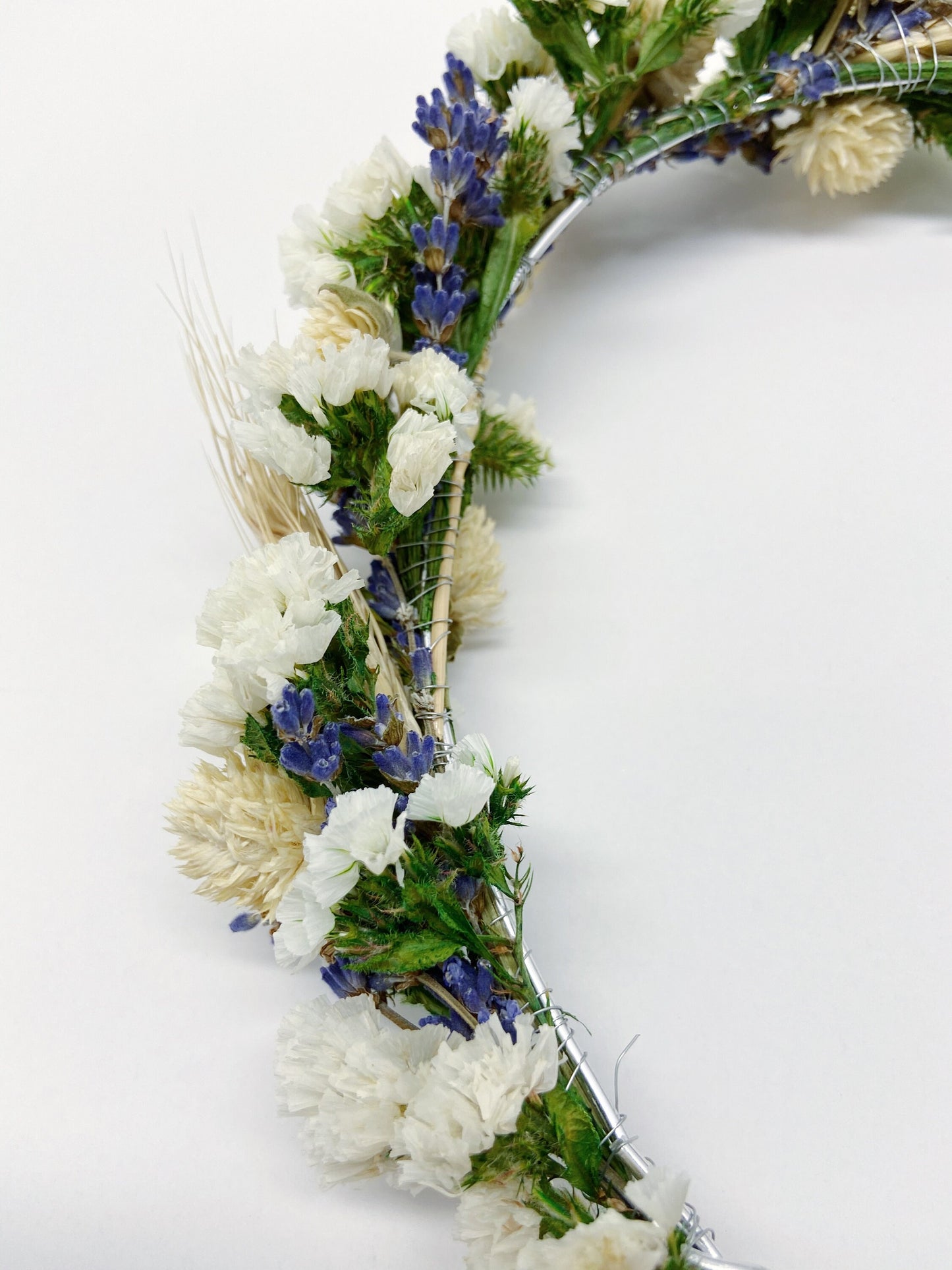 Wedding Head Wreath, Crown, Hoop, Wall Wreath, Halo, Boho, Wild Flower, Floral, Dried Flowers, Simple, Rustic, Preserved, Whimsical, Forest