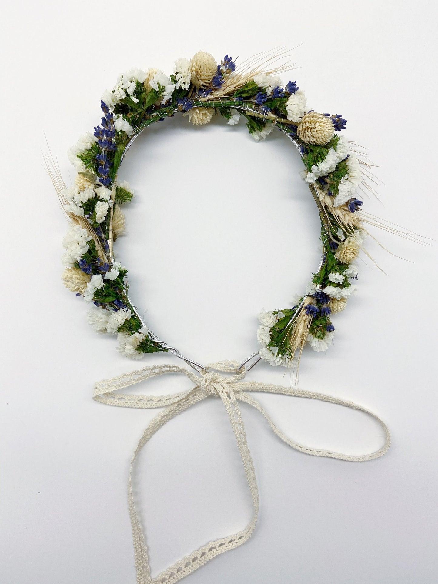 Wedding Head Wreath, Crown, Hoop, Wall Wreath, Halo, Boho, Wild Flower, Floral, Dried Flowers, Simple, Rustic, Preserved, Whimsical, Forest