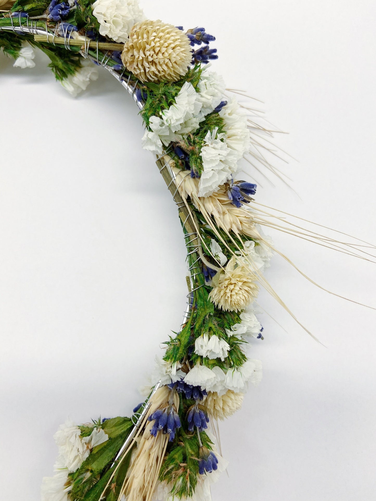 Wedding Head Wreath, Crown, Hoop, Wall Wreath, Halo, Boho, Wild Flower, Floral, Dried Flowers, Simple, Rustic, Preserved, Whimsical, Forest
