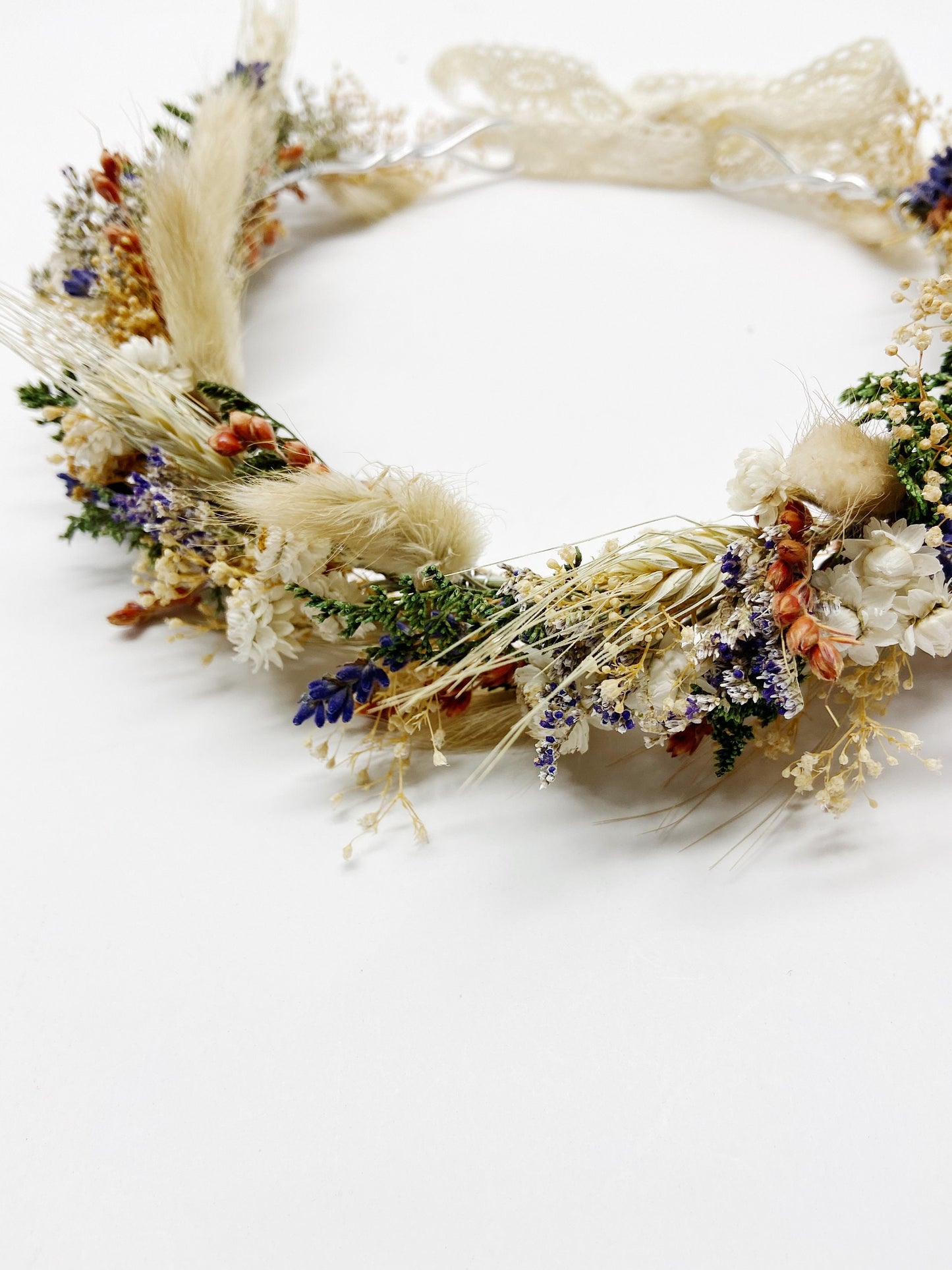 Wedding Head Wreath, Crown, Hoop, Wall Wreath, Halo, Boho, Wild Flower, Floral, Dried Flowers, Simple, Rustic, Preserved, Whimsical, Forest