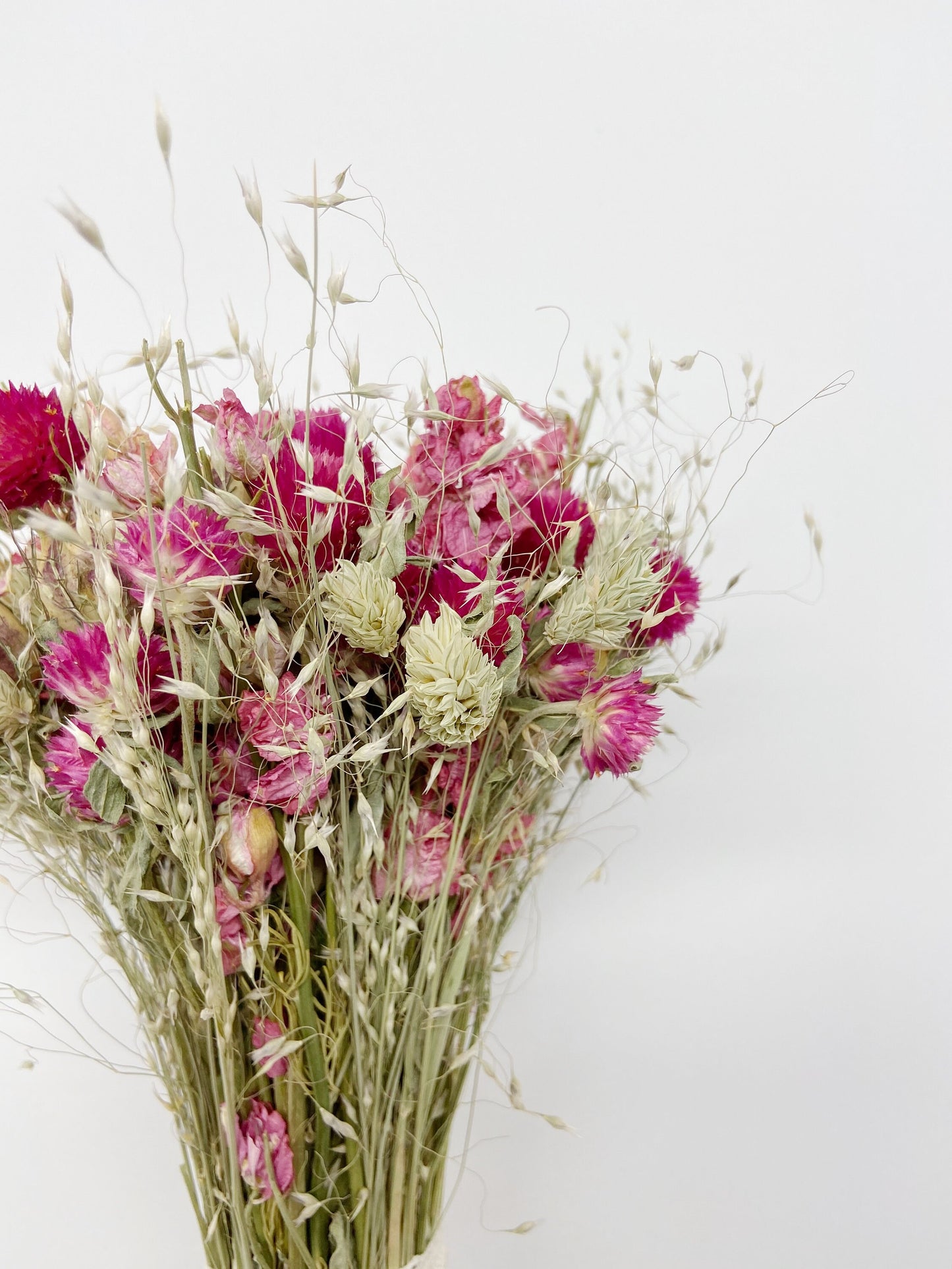 Spring Bouquet, Natural Flowers, Dried Flowers, Bridal, Wedding, Floral, Colorful, Bridesmaid, Pink, nigella, phalaris, Spring, Throw