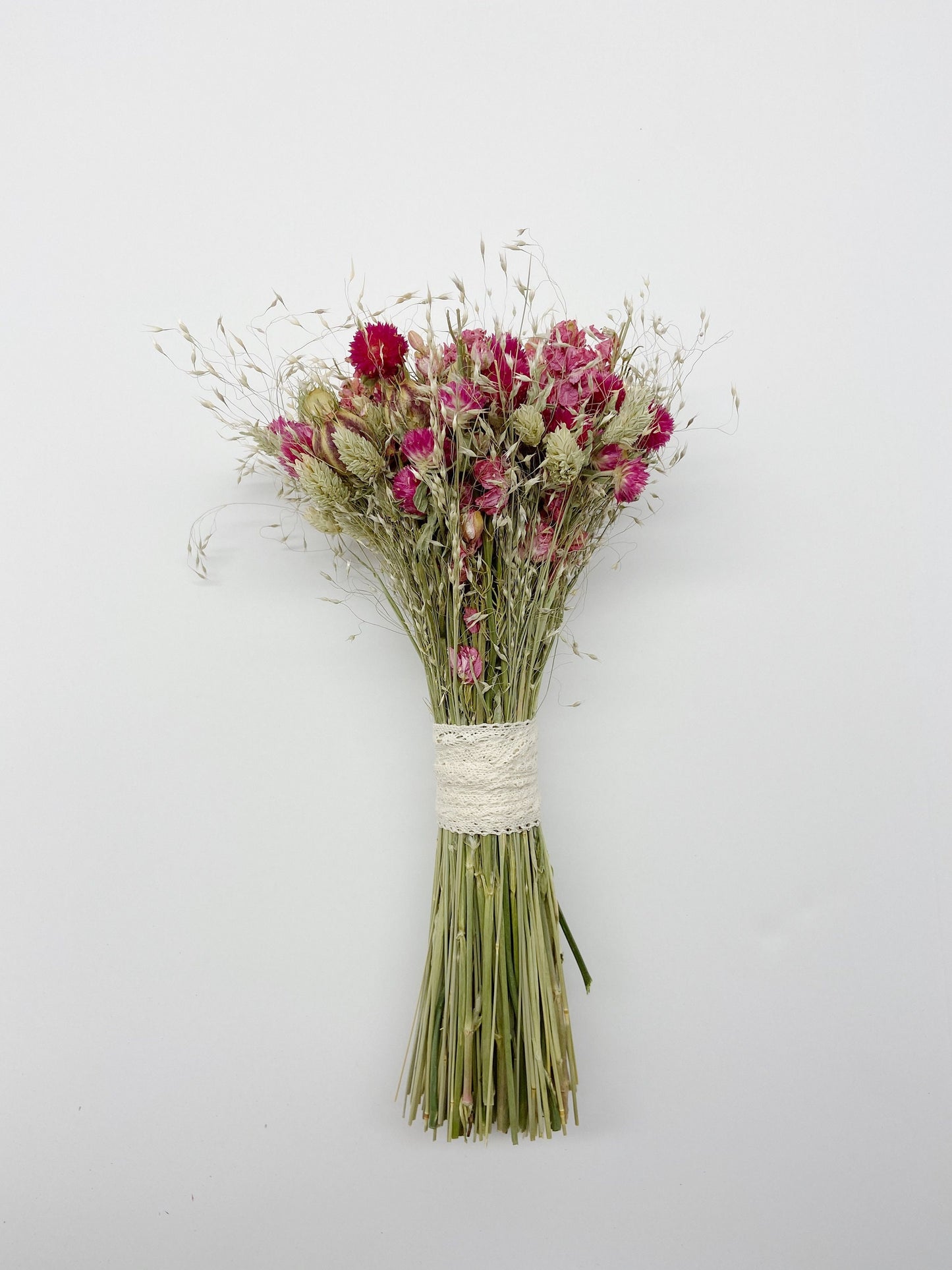 Spring Bouquet, Natural Flowers, Dried Flowers, Bridal, Wedding, Floral, Colorful, Bridesmaid, Pink, nigella, phalaris, Spring, Throw