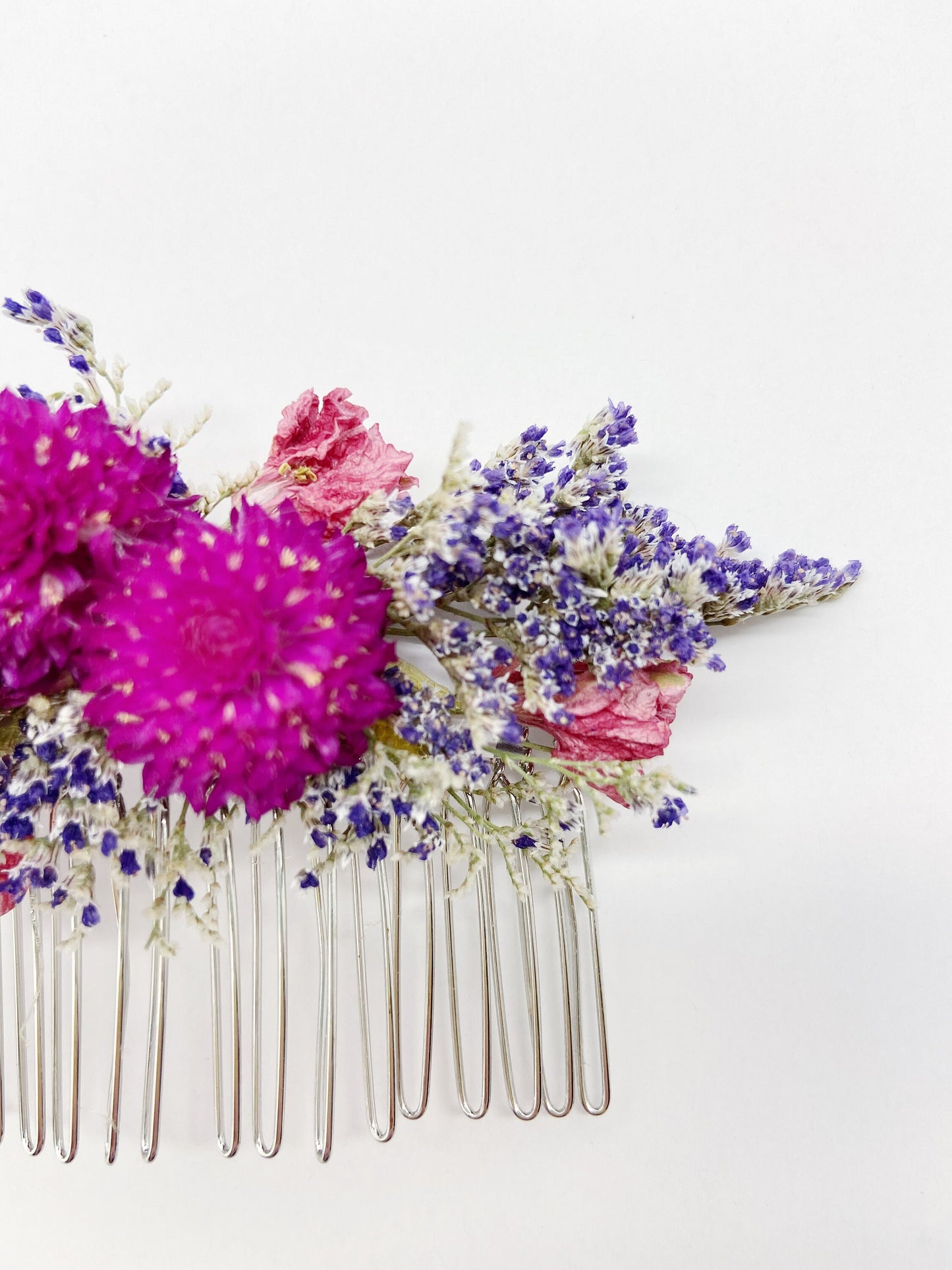 Hair Comb, Dried flowers, preserved flowers, floral comb, hair clip, hair accessories, wedding accessory, simple, wedding corsage, prom