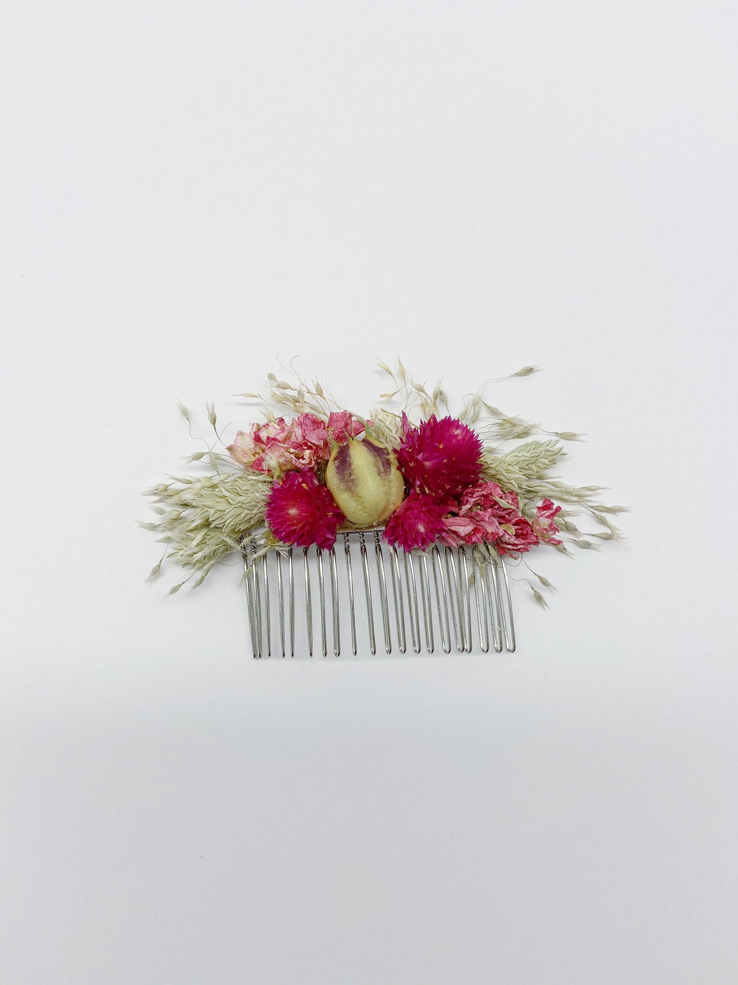 Hair Comb, Dried flowers, preserved flowers, floral comb, hair clip, hair accessories, wedding accessory, simple, wedding corsage, prom