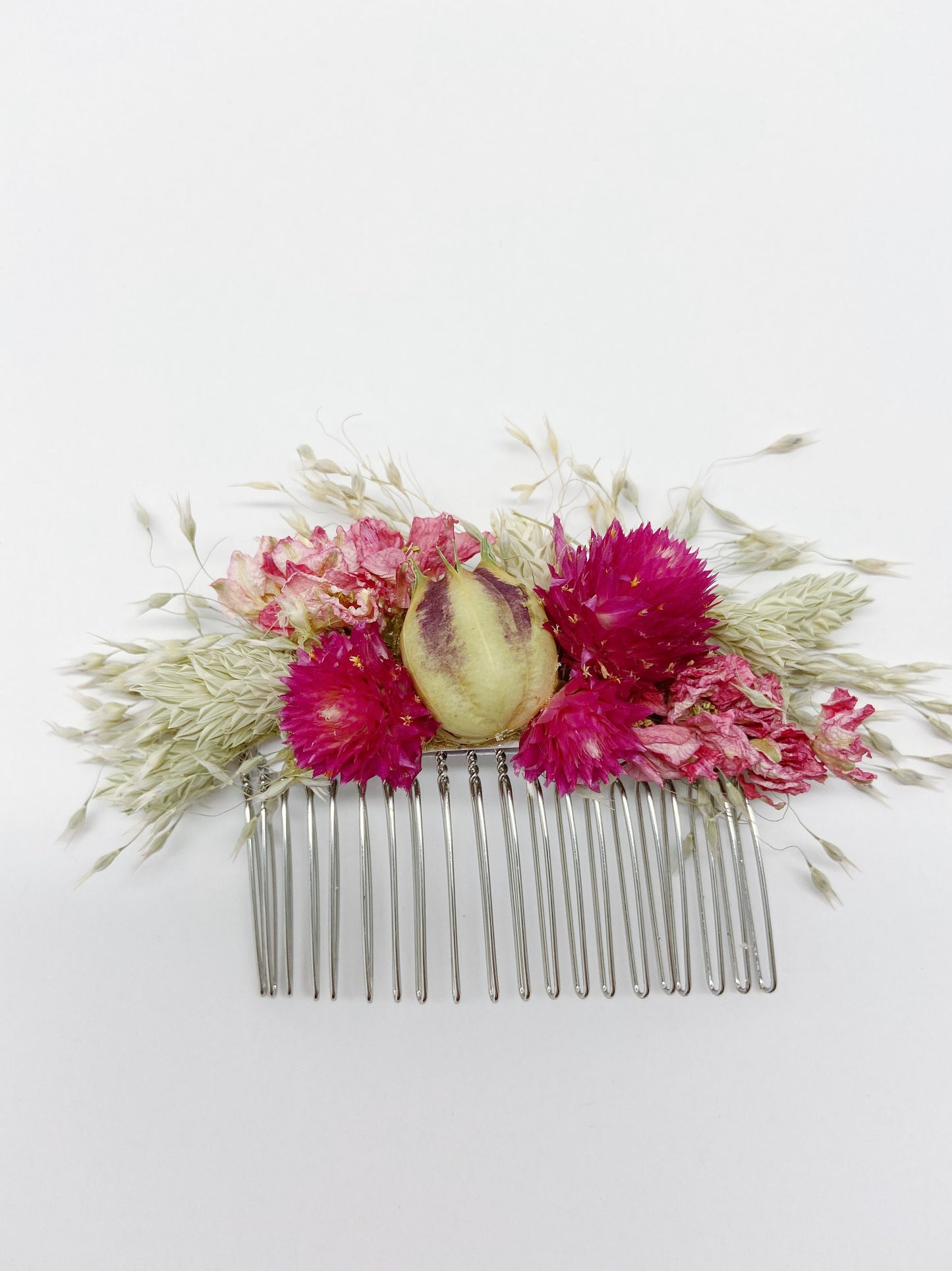 Hair Comb, Dried flowers, preserved flowers, floral comb, hair clip, hair accessories, wedding accessory, simple, wedding corsage, prom