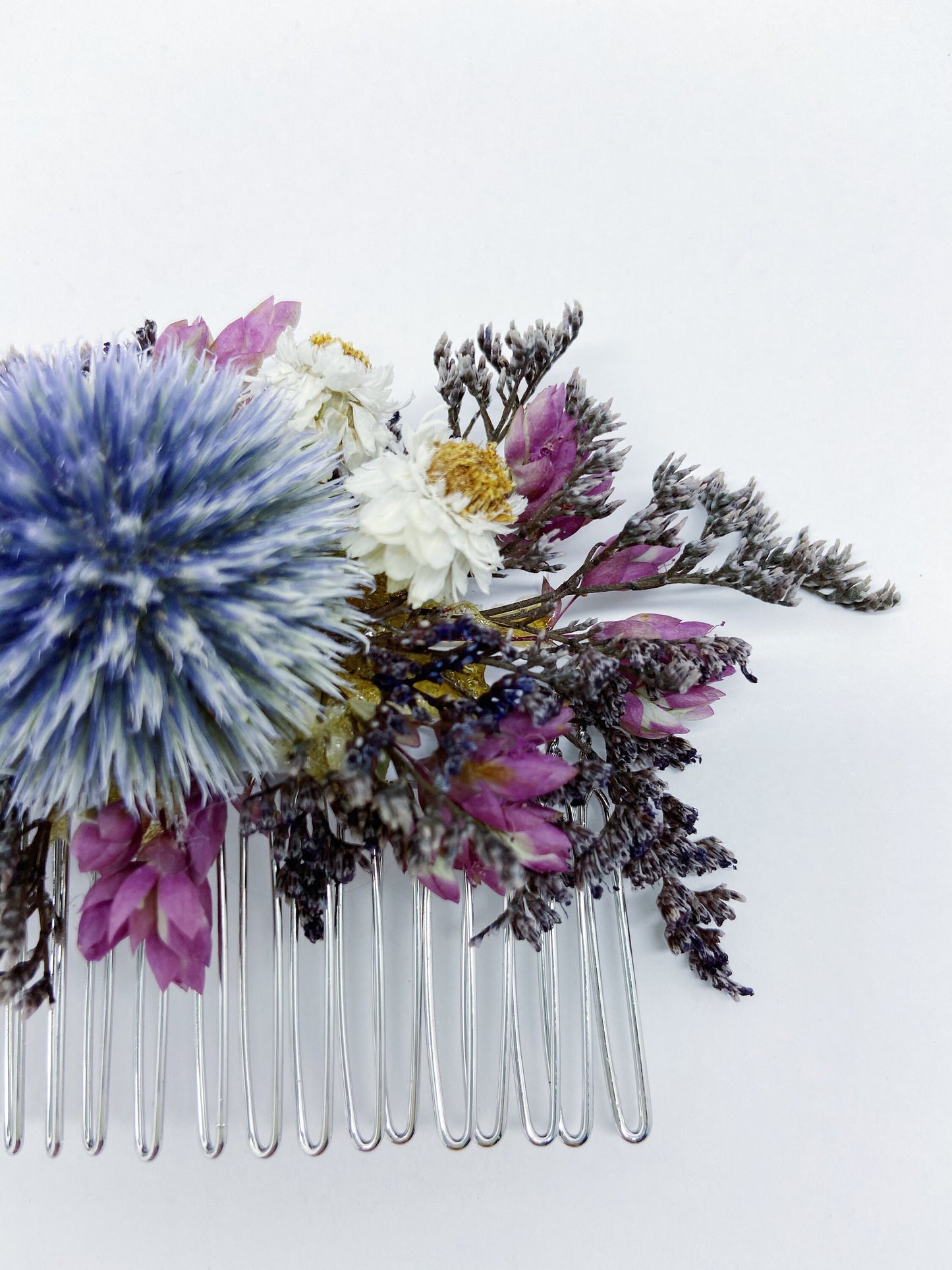Hair Comb, Dried flowers, preserved flowers, floral comb, hair clip, hair accessories, wedding accessory, simple, wedding corsage, prom