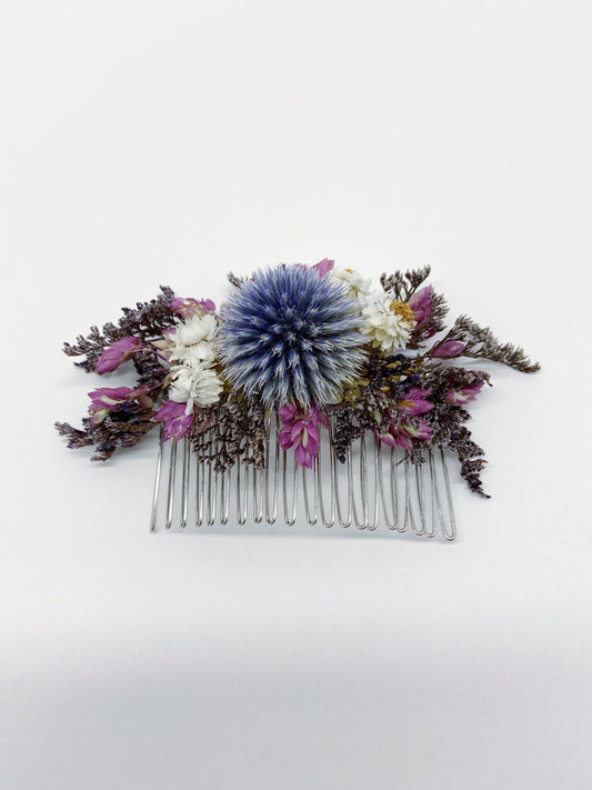 Hair Comb, Dried flowers, preserved flowers, floral comb, hair clip, hair accessories, wedding accessory, simple, wedding corsage, prom