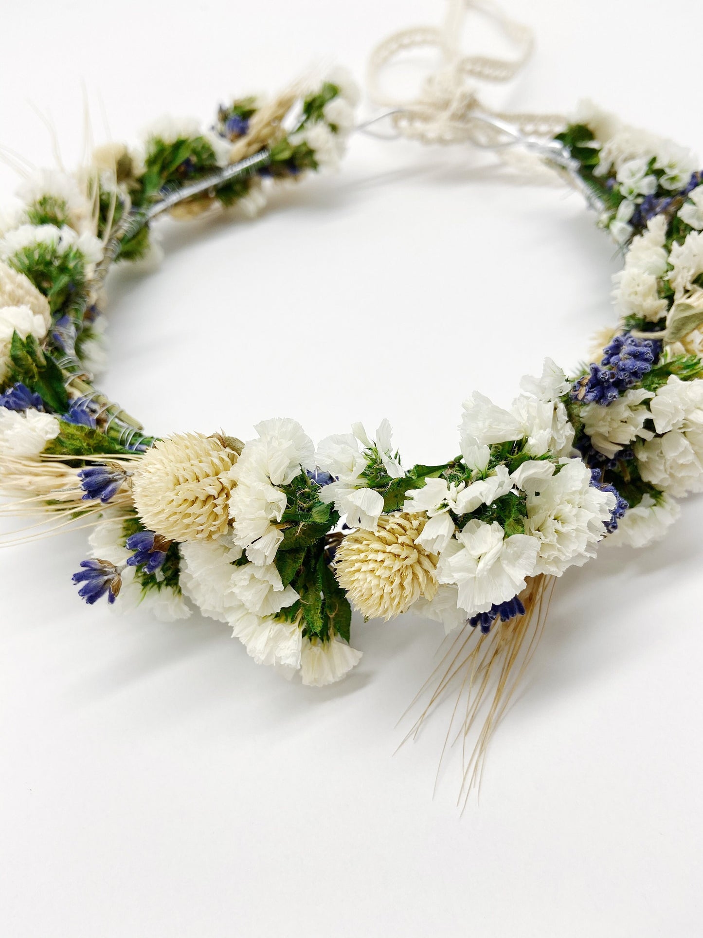 Wedding Head Wreath, Crown, Hoop, Wall Wreath, Halo, Boho, Wild Flower, Floral, Dried Flowers, Simple, Rustic, Preserved, Whimsical, Forest