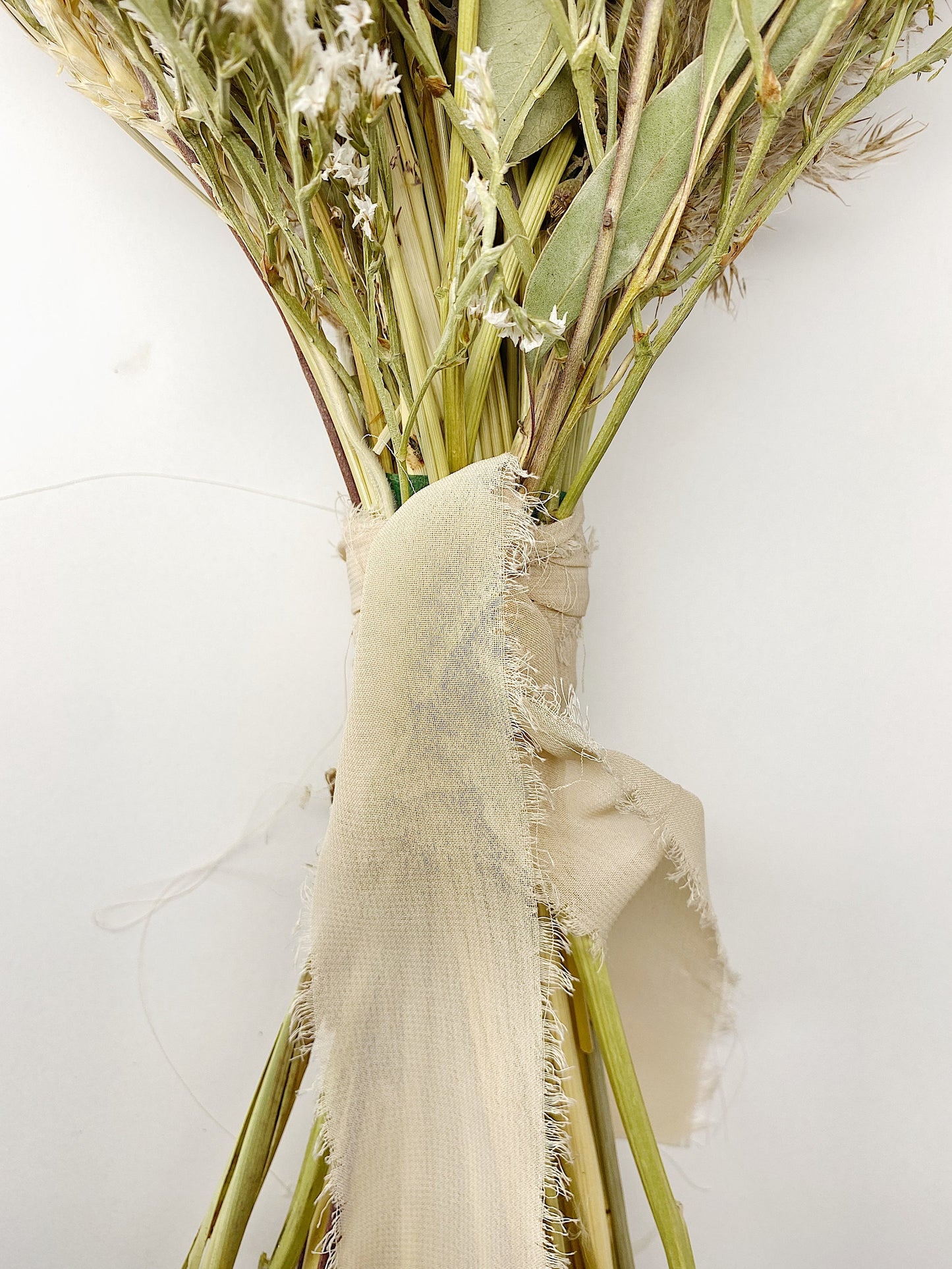 Off White Wedding Bouquet, Peonies, Floral, Beige, Bridal, Summer, Pampas Grass, Ribbon, Wheat, Cream and Green, Neutral, Dried