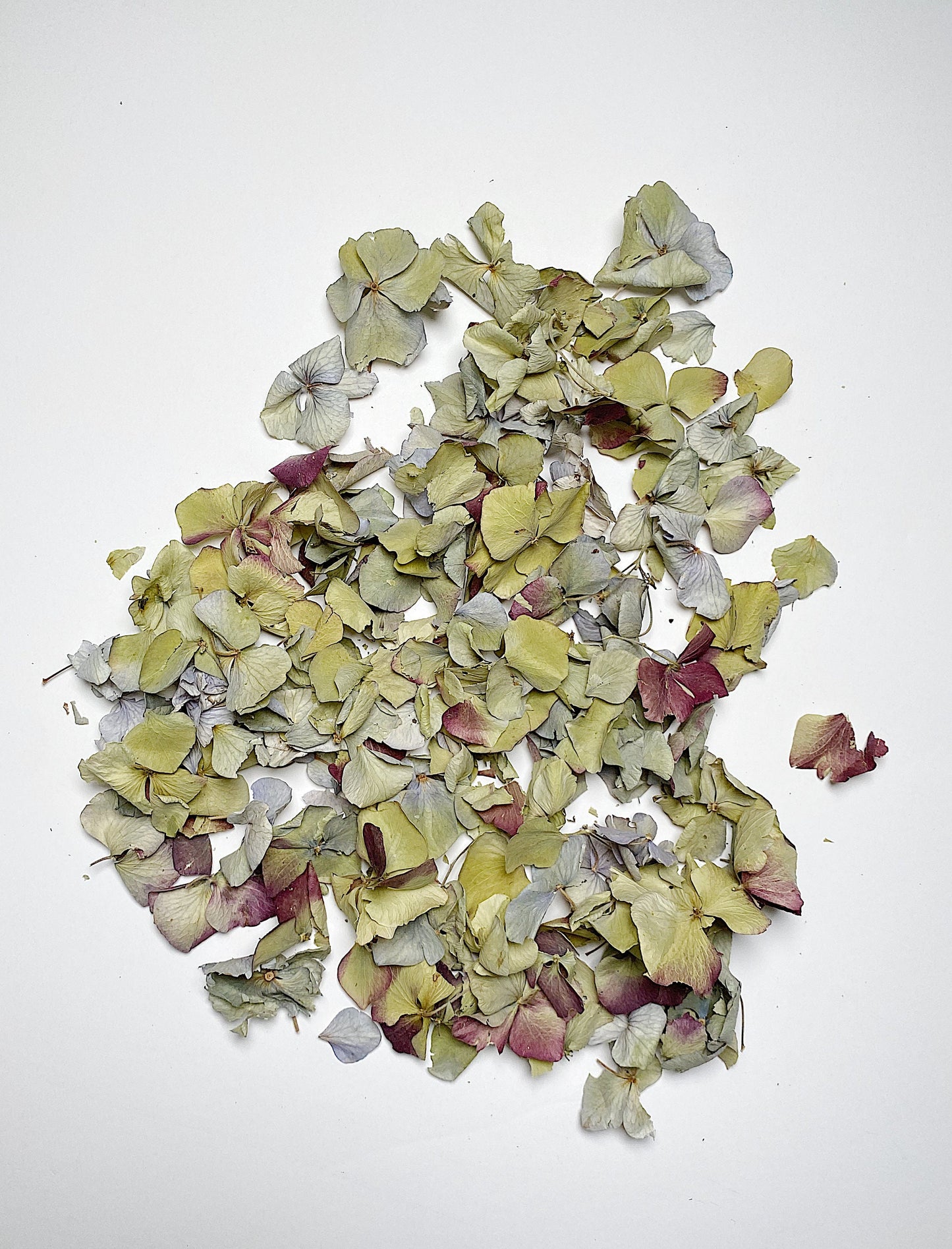 Hydrangea Confetti, Potpourri, Dried Petals, Wedding, Filler, Dried Flowers, Decor, Green, Blue, Burgundy, Arts and Craft, Wildflowers