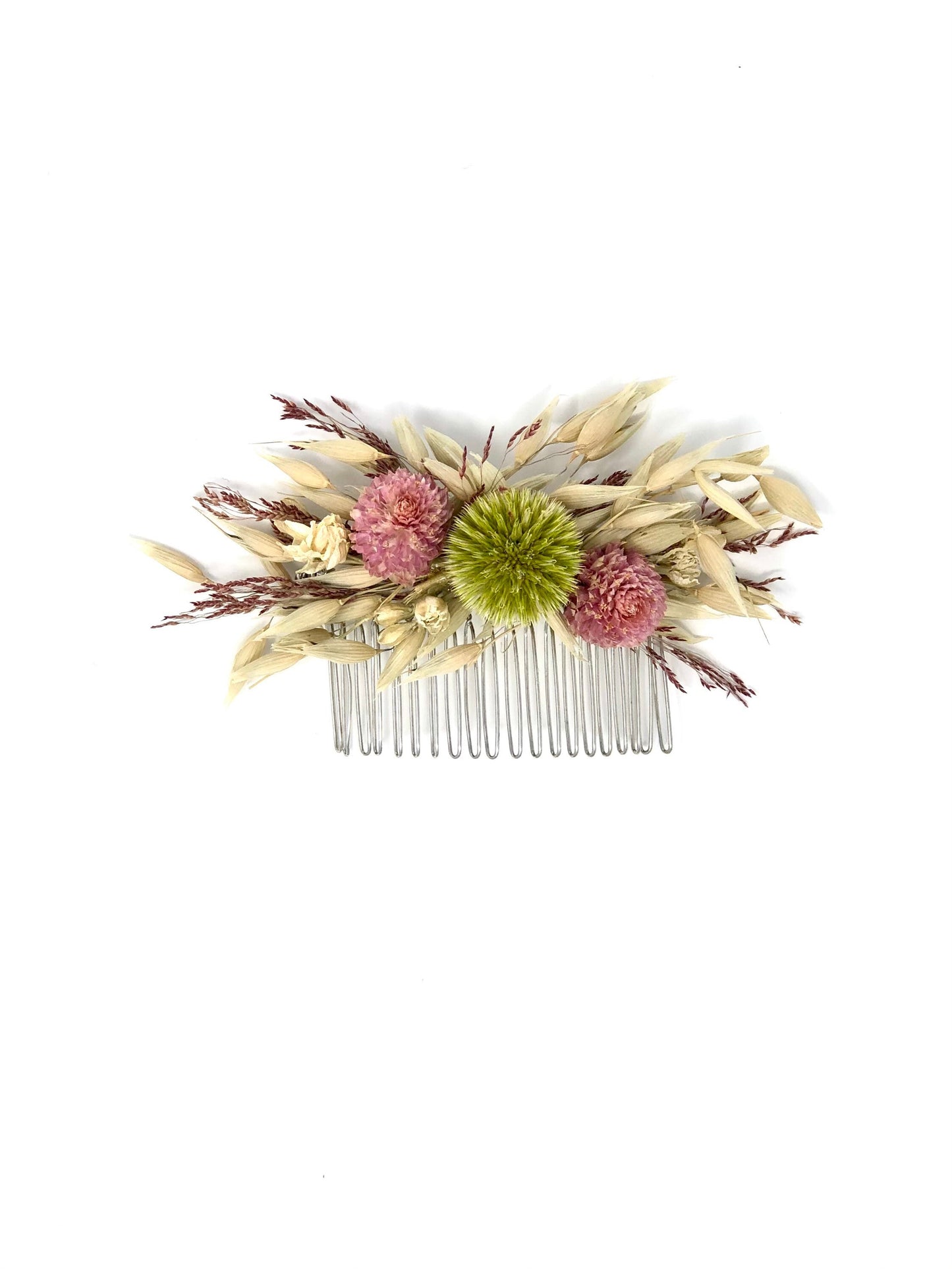 Hair Comb, Dried flowers, preserved flowers, floral comb, hair clip, hair accessories, wedding accessory, simple, wedding corsage, prom