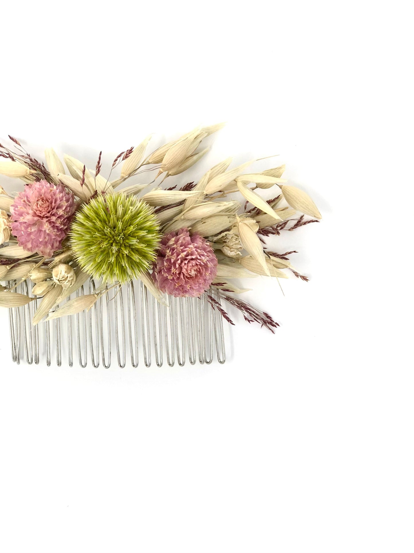 Hair Comb, Dried flowers, preserved flowers, floral comb, hair clip, hair accessories, wedding accessory, simple, wedding corsage, prom
