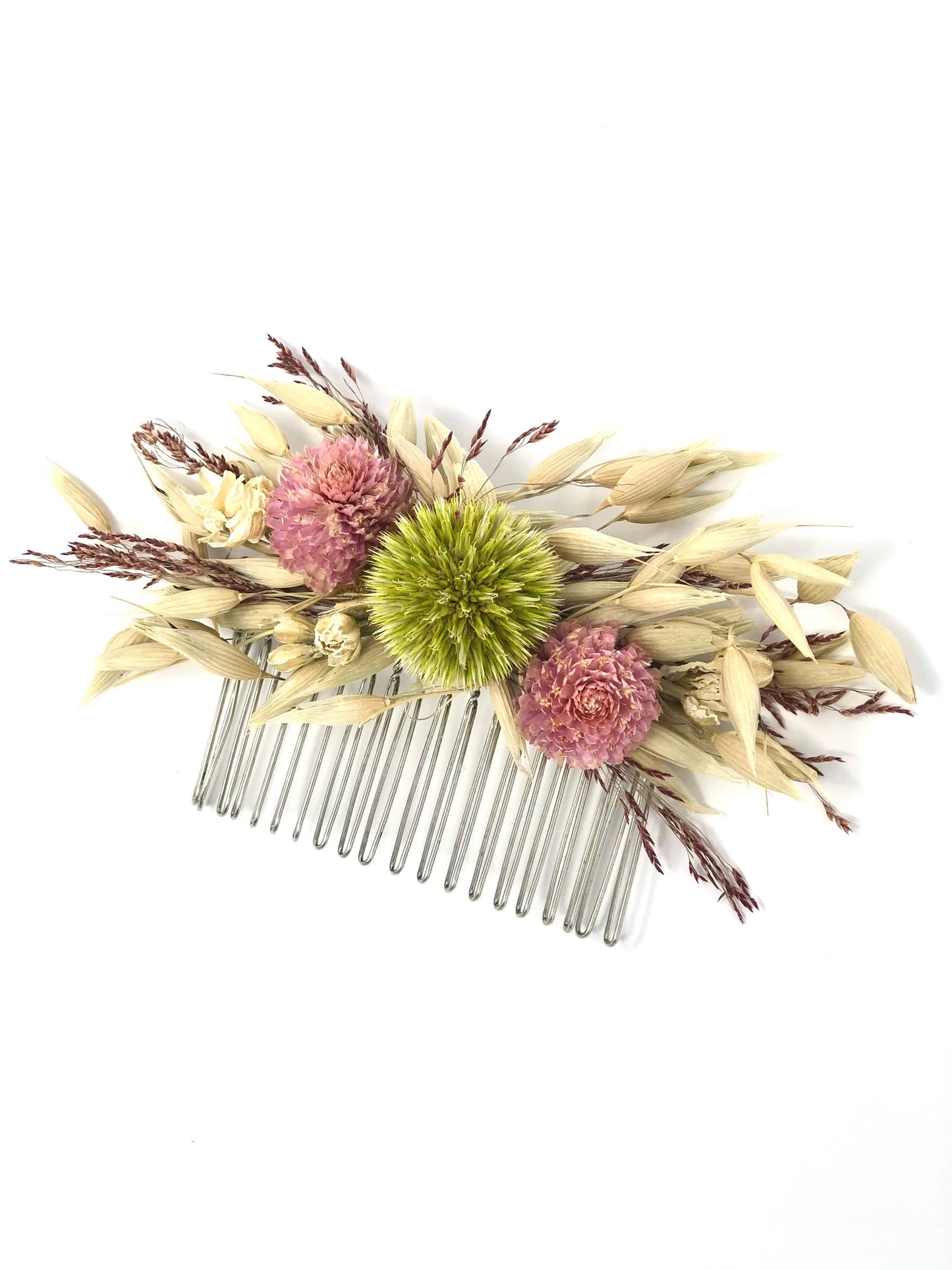 Hair Comb, Dried flowers, preserved flowers, floral comb, hair clip, hair accessories, wedding accessory, simple, wedding corsage, prom