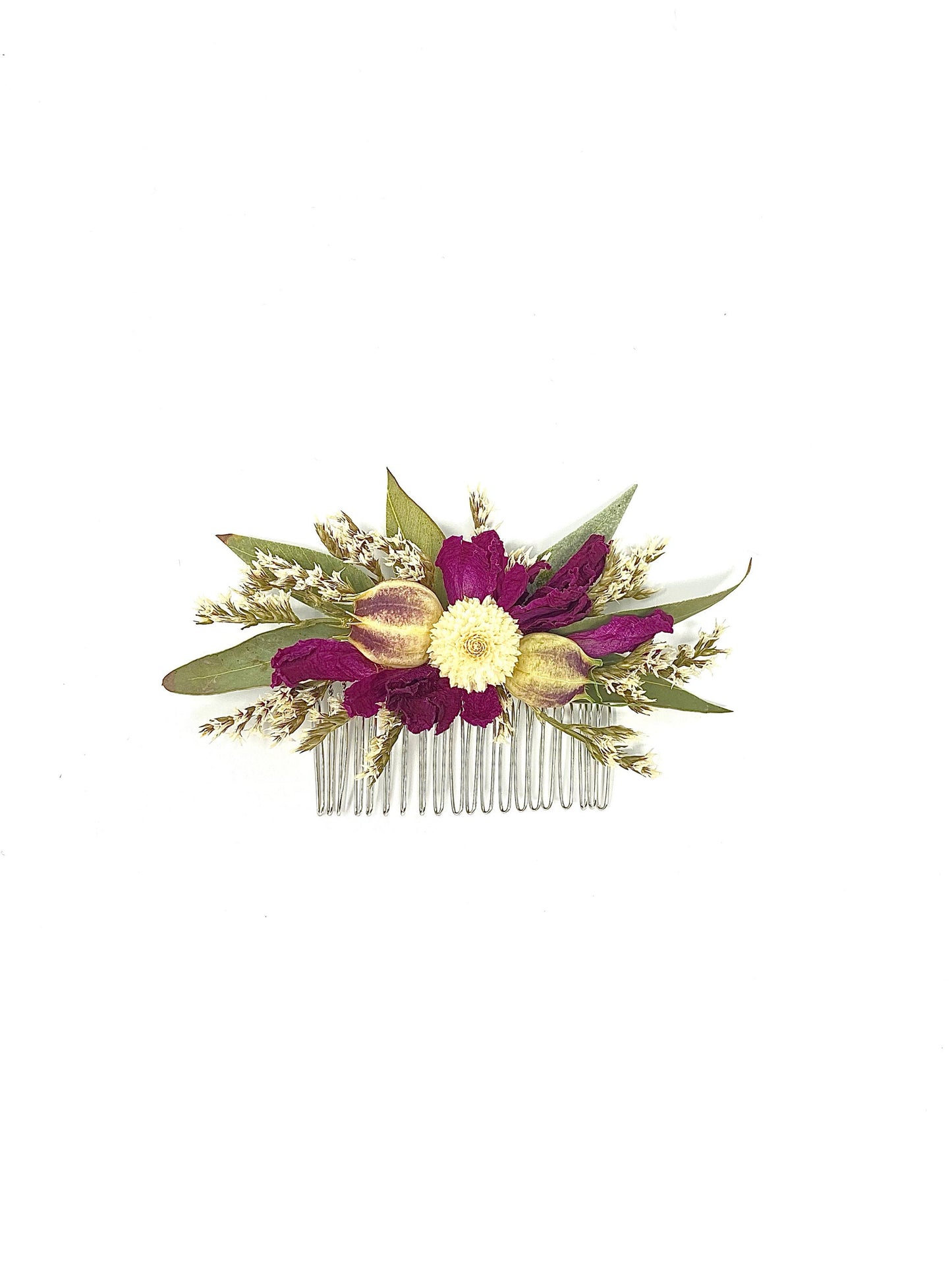 Wedding Bouquet, Peonies, Dried Flowers, Preserved Flowers, Bridal, Nigella, Cream, Purple, German Statice, Ribbon, Summer, Floral, Greenery