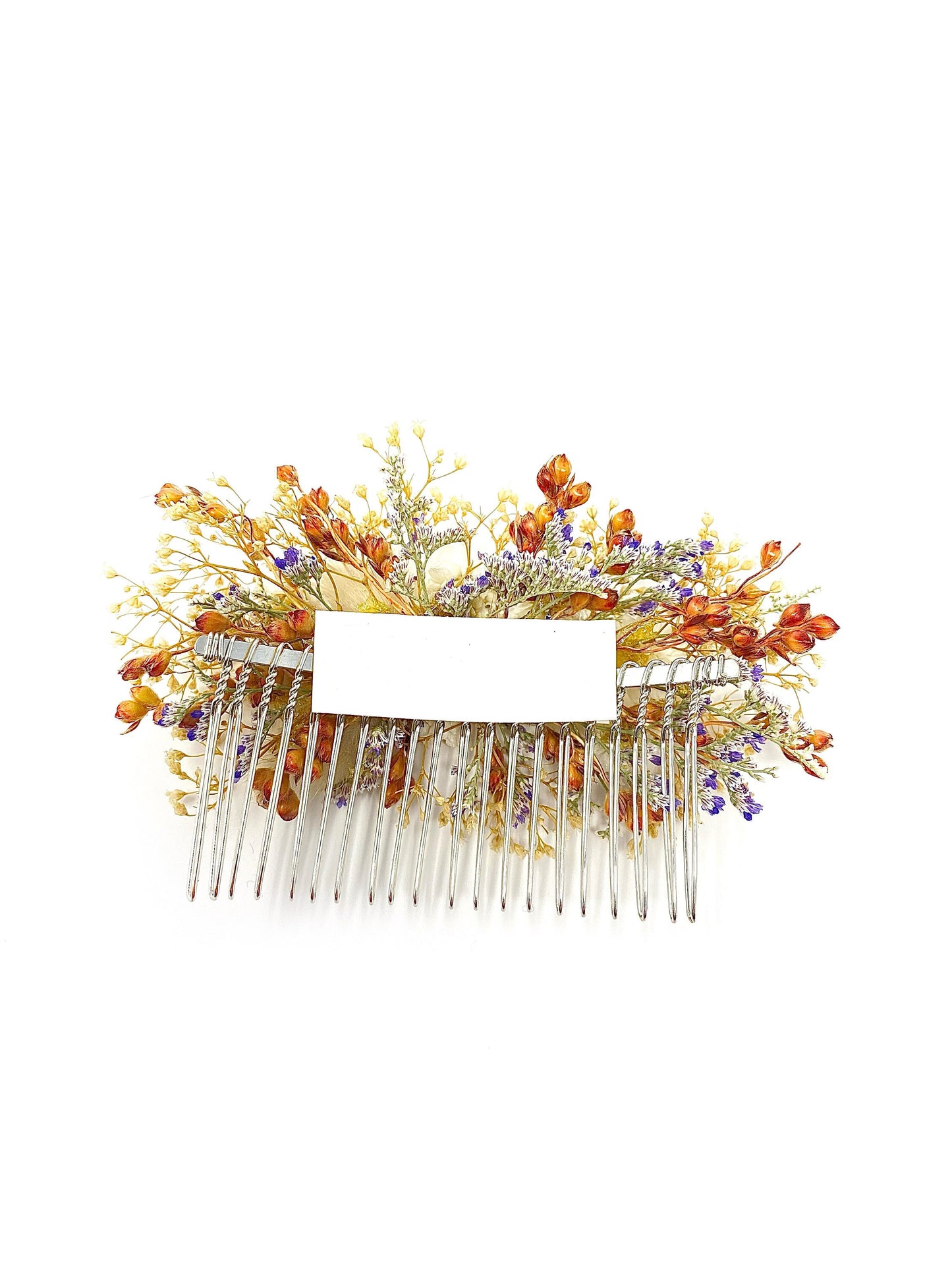 Hair Comb, Dried Flowers, Hair Pins, Bridal, Hair Accessories, Wedding Accessories, Ammobium, Bunny Tails, Preserved Floral, Caspia