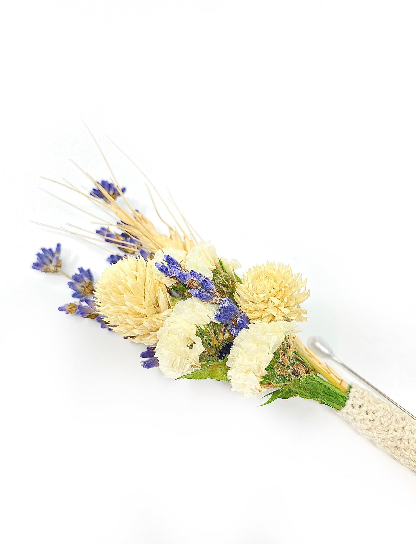 Wedding Boutonniere, Dried Flowers, Preserved Flowers, Bridal Accessories, Lavender, Cream and Purple, Wheat