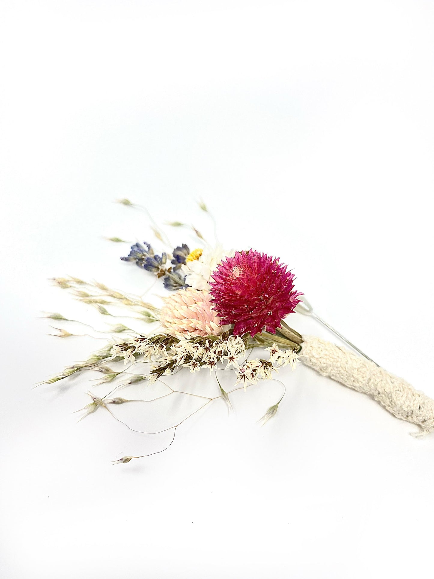 Wedding Boutonniere, Preserved Floral, Dried Flowers, Bridal Accessories, Decor, Lavender, Ammobium, German Statice