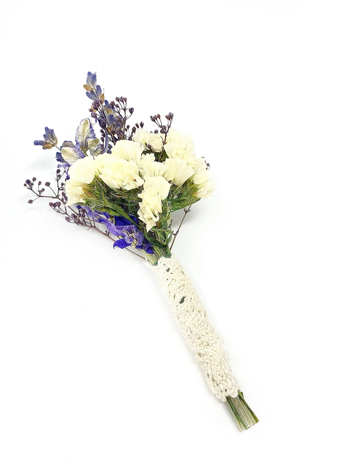 Boutonniere, Dried Flowers, Wedding Accessories, Preserved Floral, Bridal, Lavender, Decor, Purple and White,