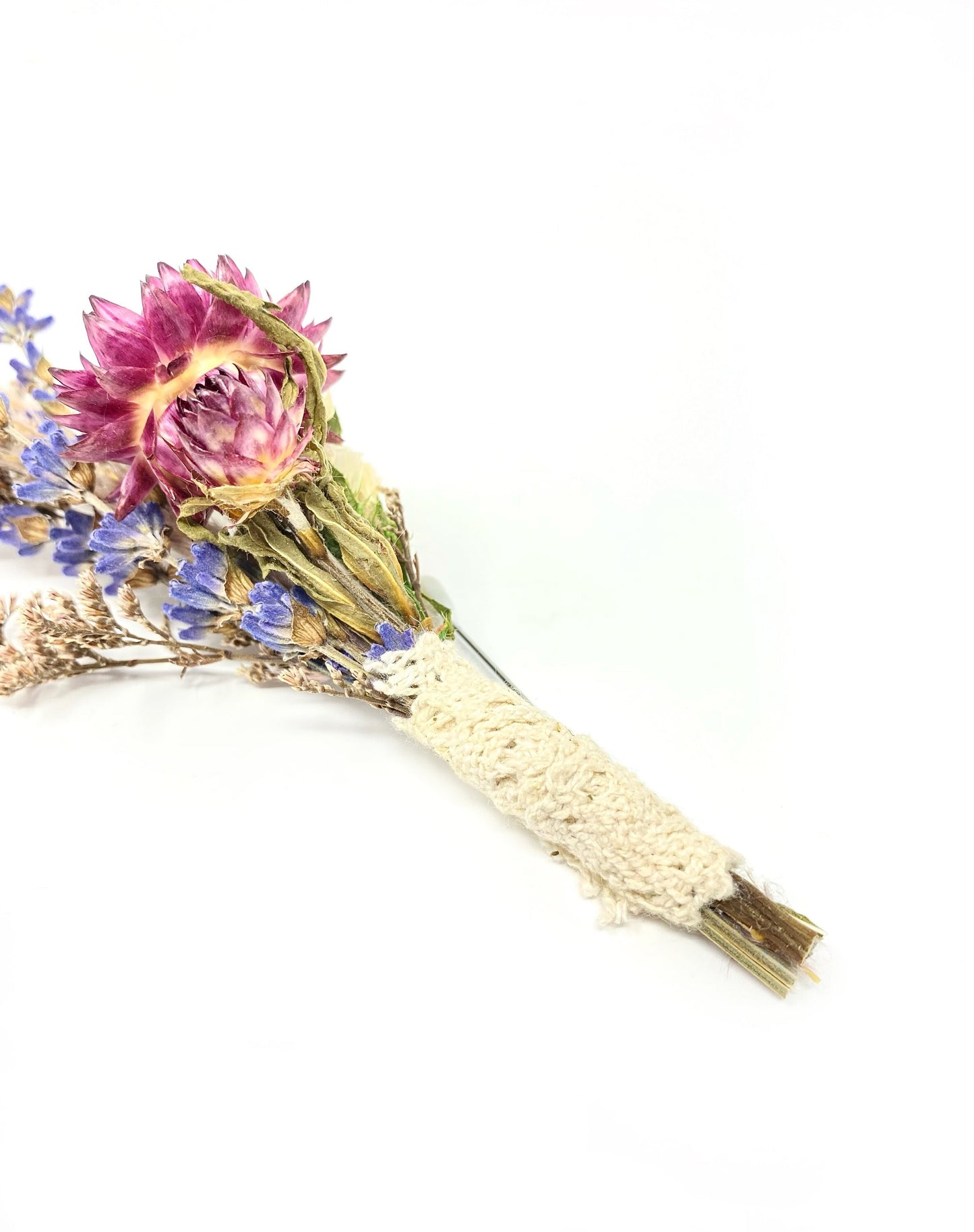 Wedding Boutonniere, Preserved Floral, Dried Flowers, Bridal Accessories, Decor, Strawflowers, Lavender