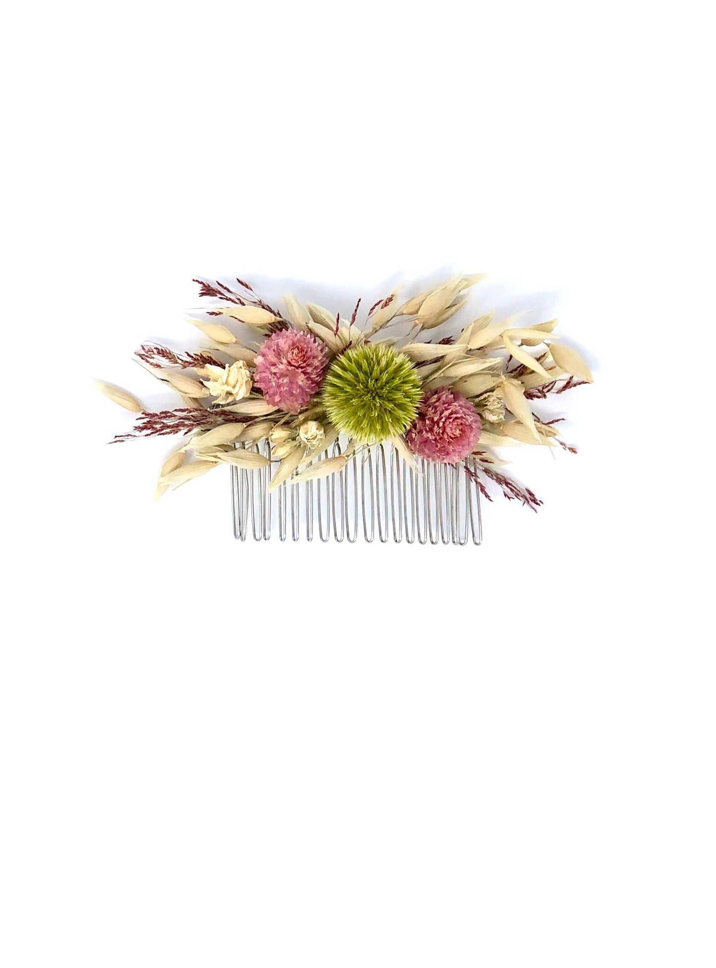 Hair Comb, Dried flowers, preserved flowers, floral comb, hair clip, hair accessories, wedding accessory, simple, wedding corsage, prom